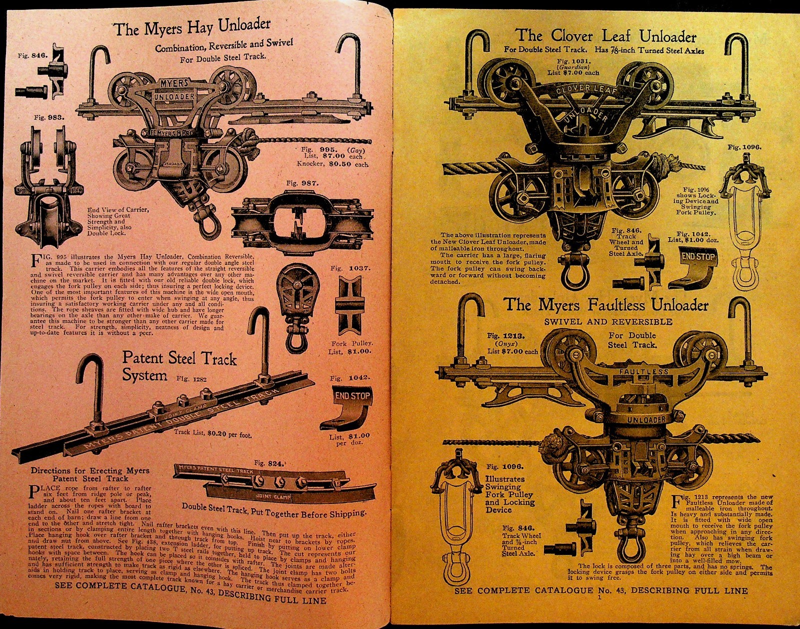 FE Myers & Bro Ashland Pump & Hay Tool Works Catalog ca 1910 Clover Leaf