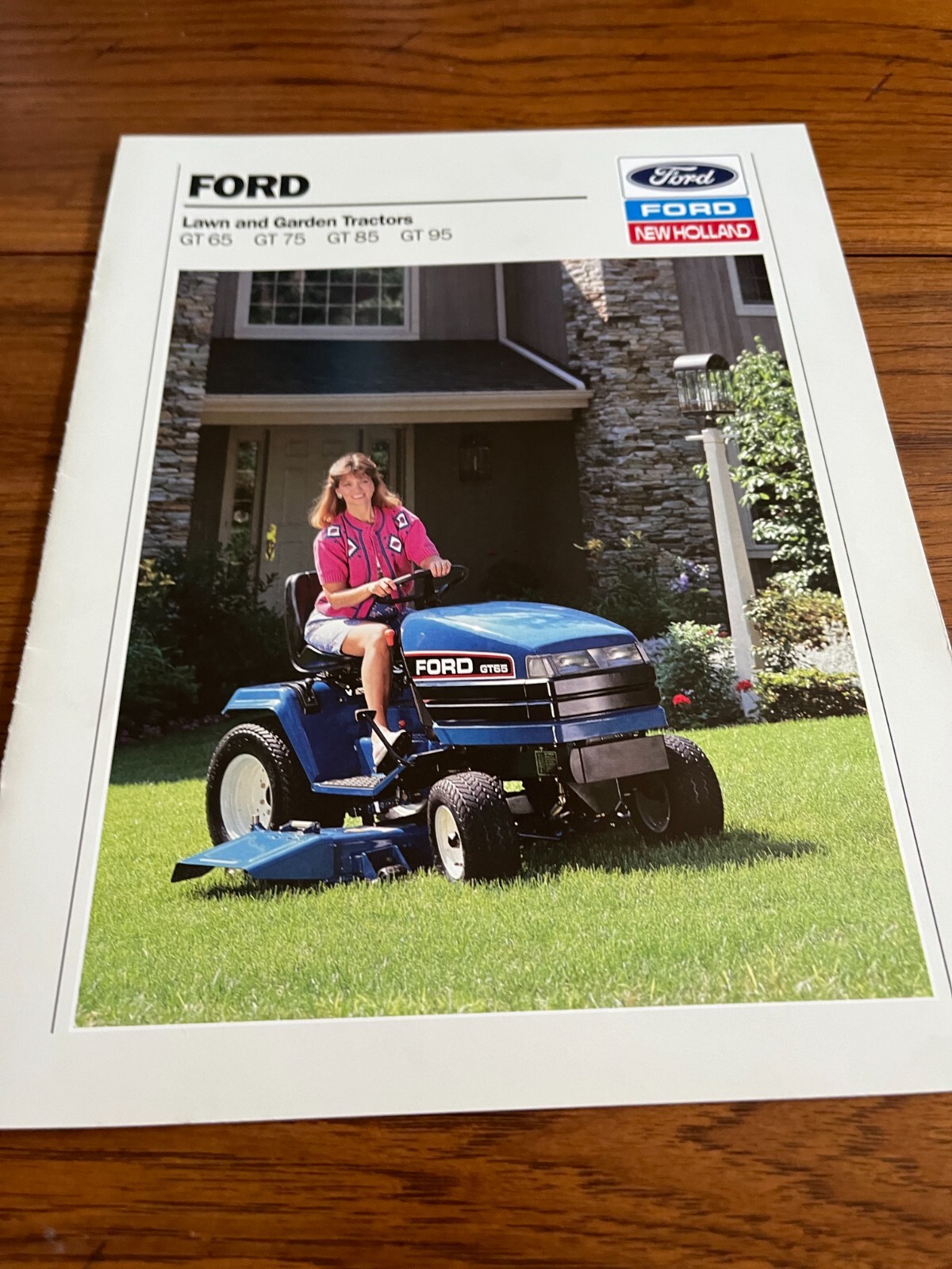 Ford GT65 GT75 GT85 GT95 Lawn & Garden Tractor For 1992 Brochure FCCA