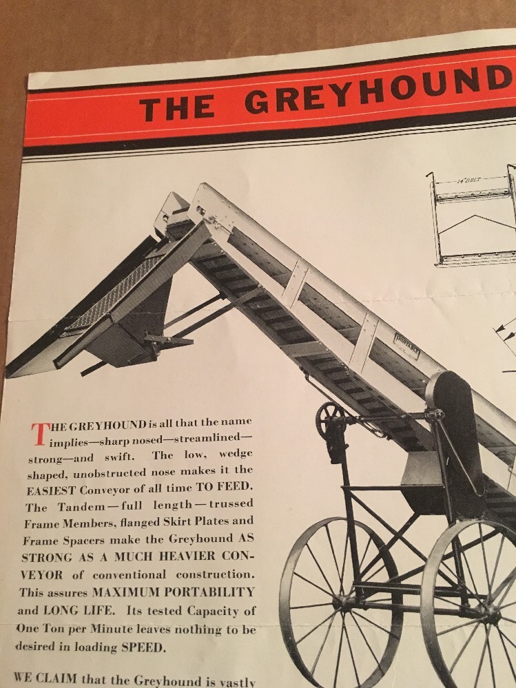 VTG FARQUHAR IRON AGE FARM MACHINERY CATALOGUE Advertising GREYHOUND conveyor