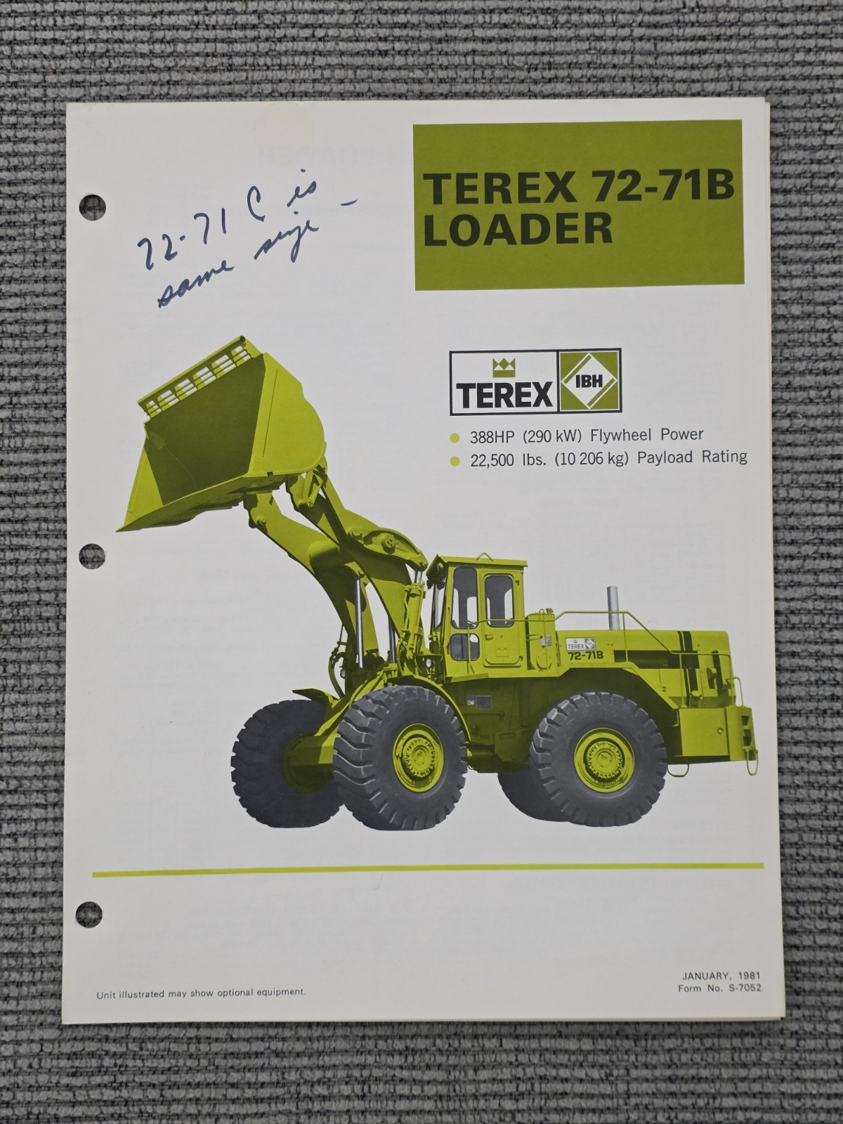 Terex Equipment Brochure Lot