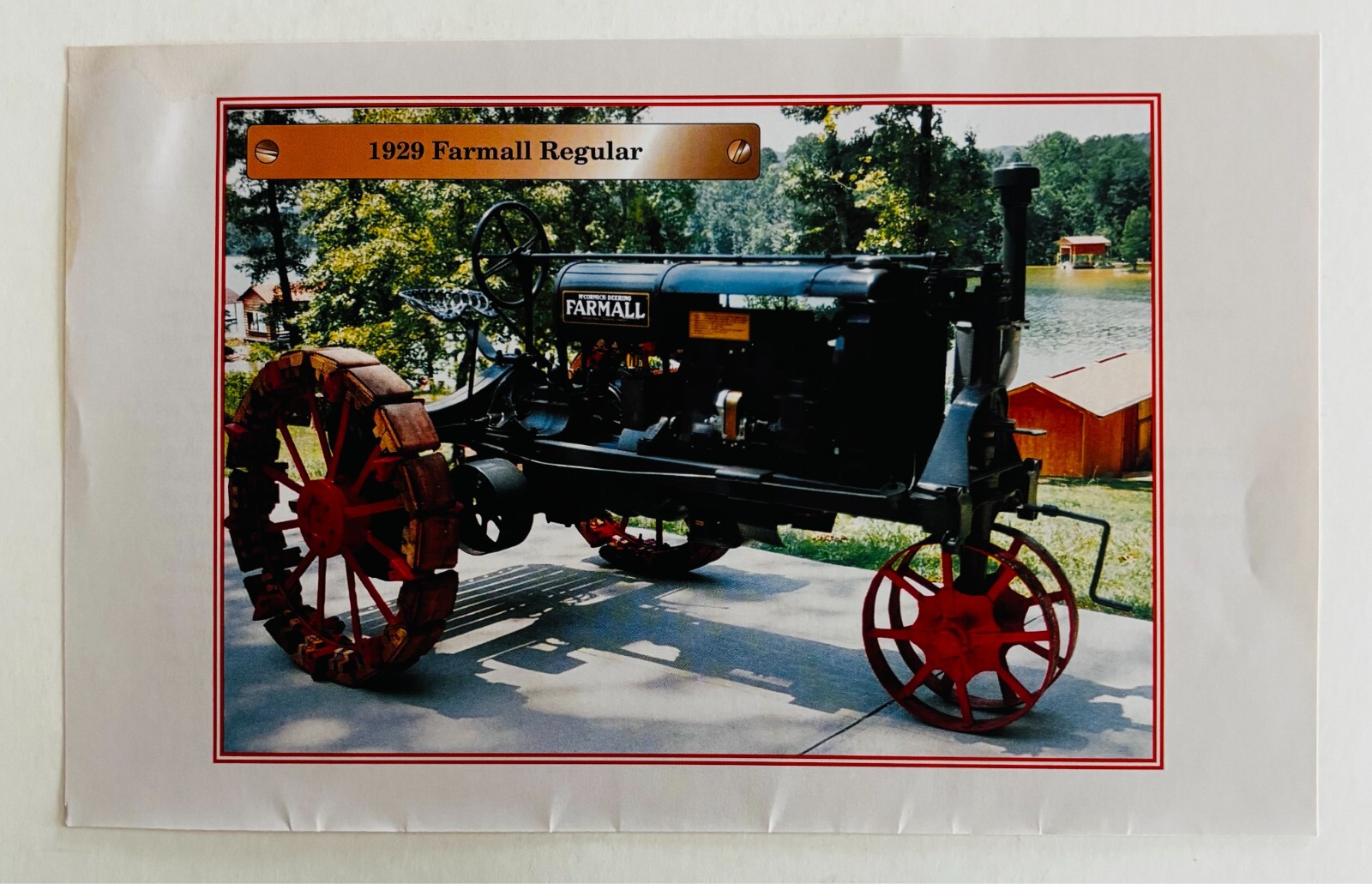 1929 Farmall Regular Antique Tractor 1970-80s Book Print Agriculture C80A