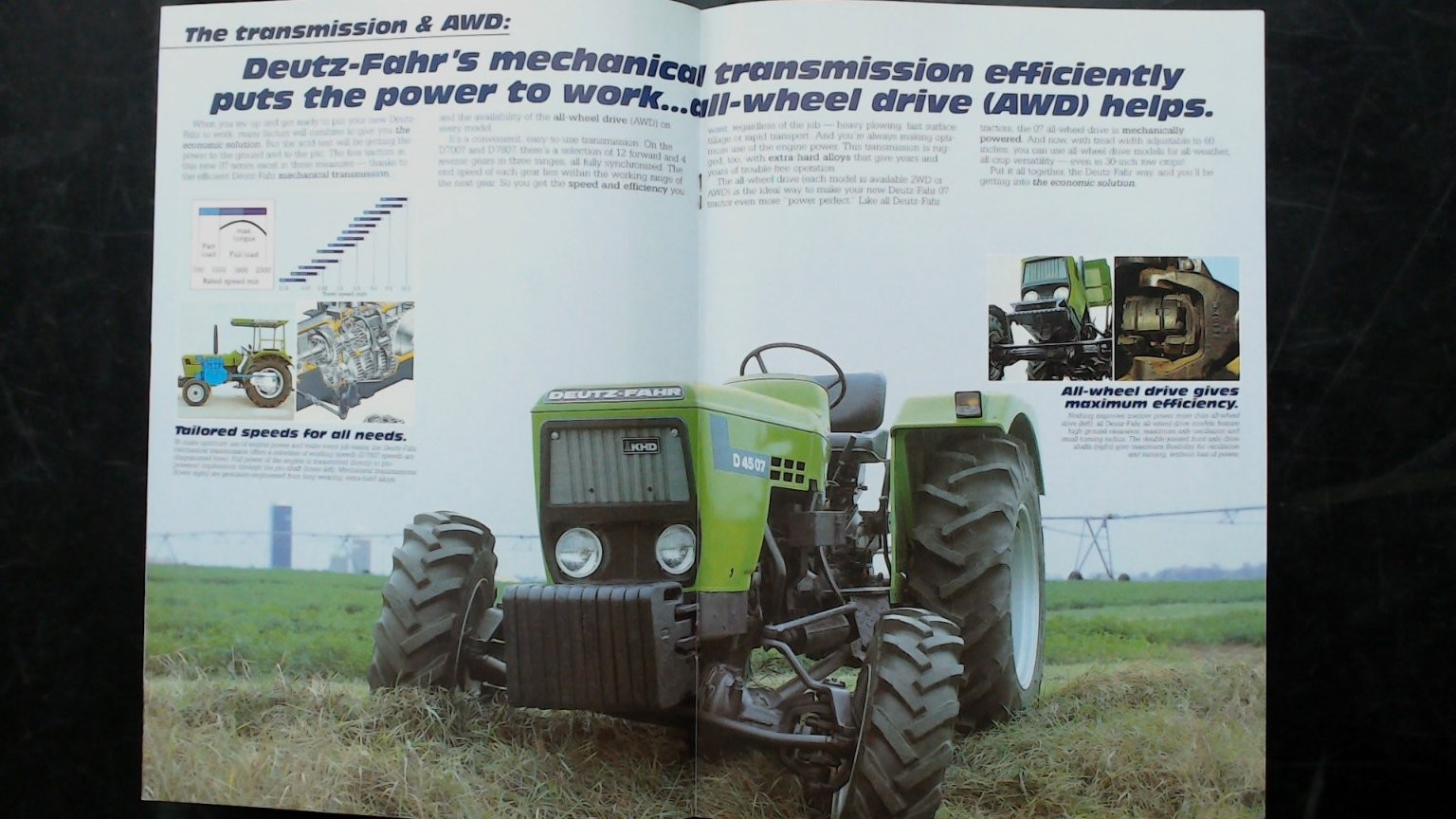 Deutz-Fahr D Series Tractor Brochure Vintage Agriculture 43-73 HP