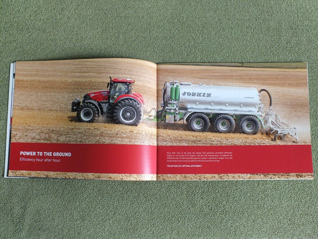 CASE IH OPTUM CVX Tractors Farm Agricultural Equipment Brochure Prospekt 2015