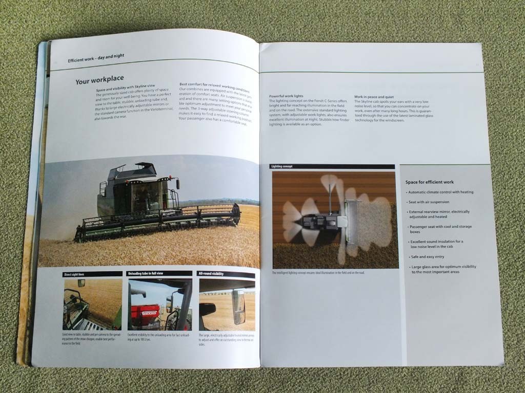 FENDT C-Series Grain Combine Argicultural Farm Equipment Brochure 2015