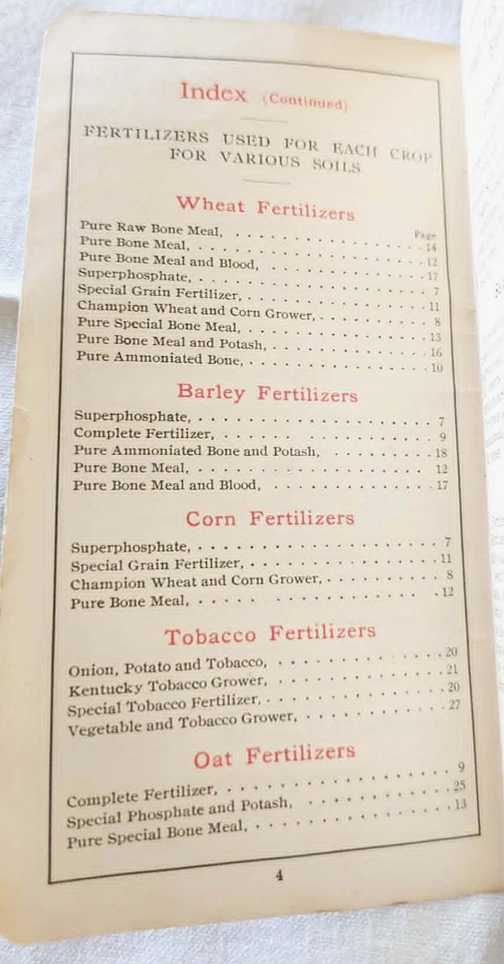 RARE 1908-1909 Swift & Company Fertilizer « Bone And Blood » Farmers Pocket Guide