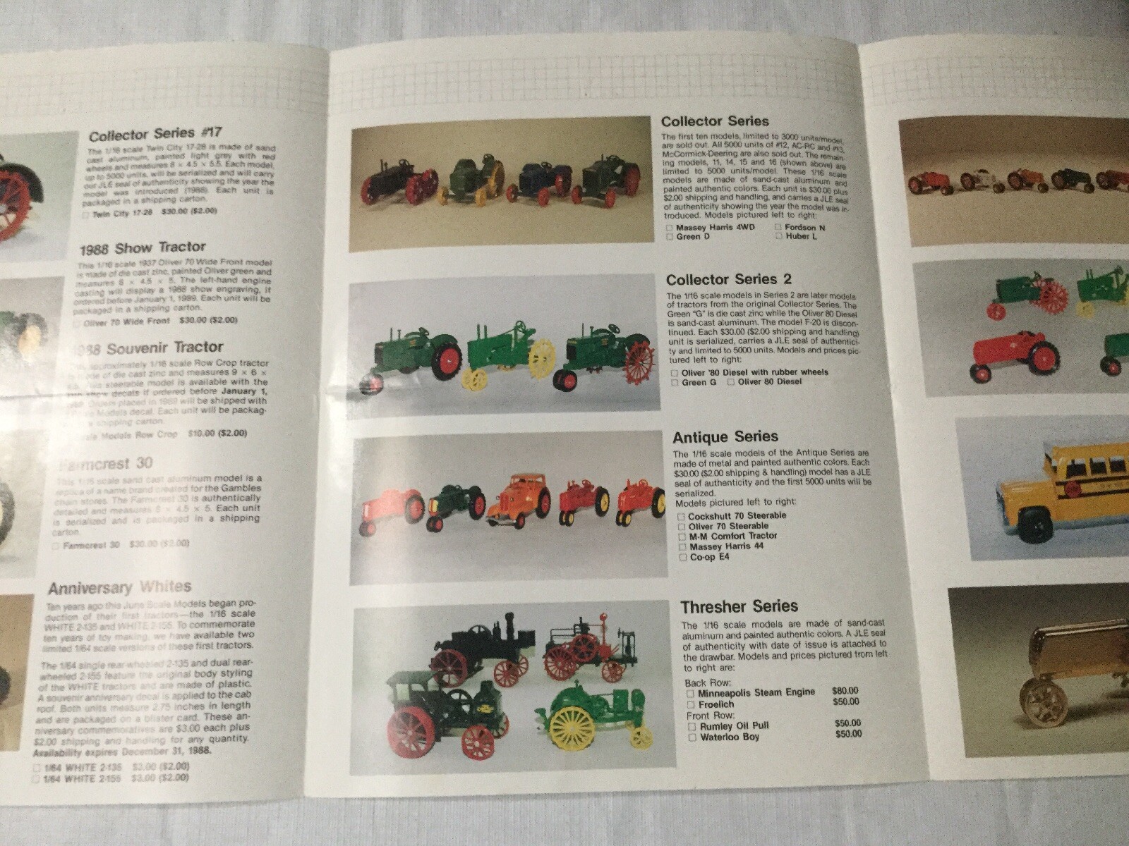 Joseph L. Ertl Scale Models Sales Brochure