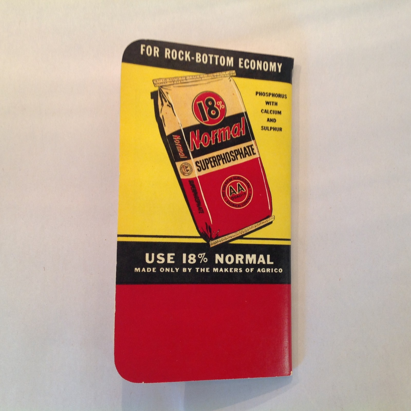 Vintage 1954 Agrico Fertilizer Memo Book Advert Michigan Farmer Testimonials MI