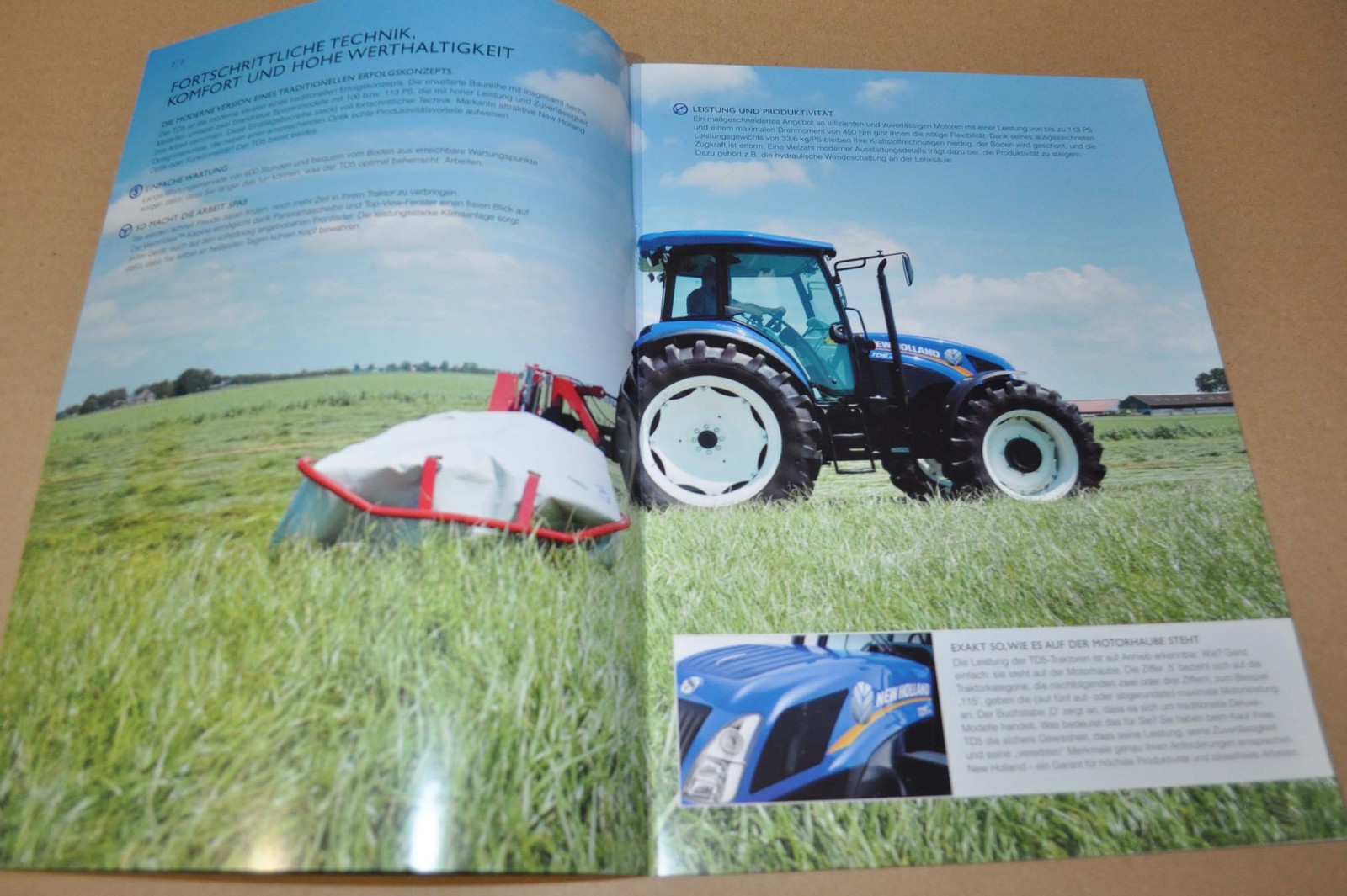 2013 New Holland TD5 Series Tractor Brochure Prospekt DE