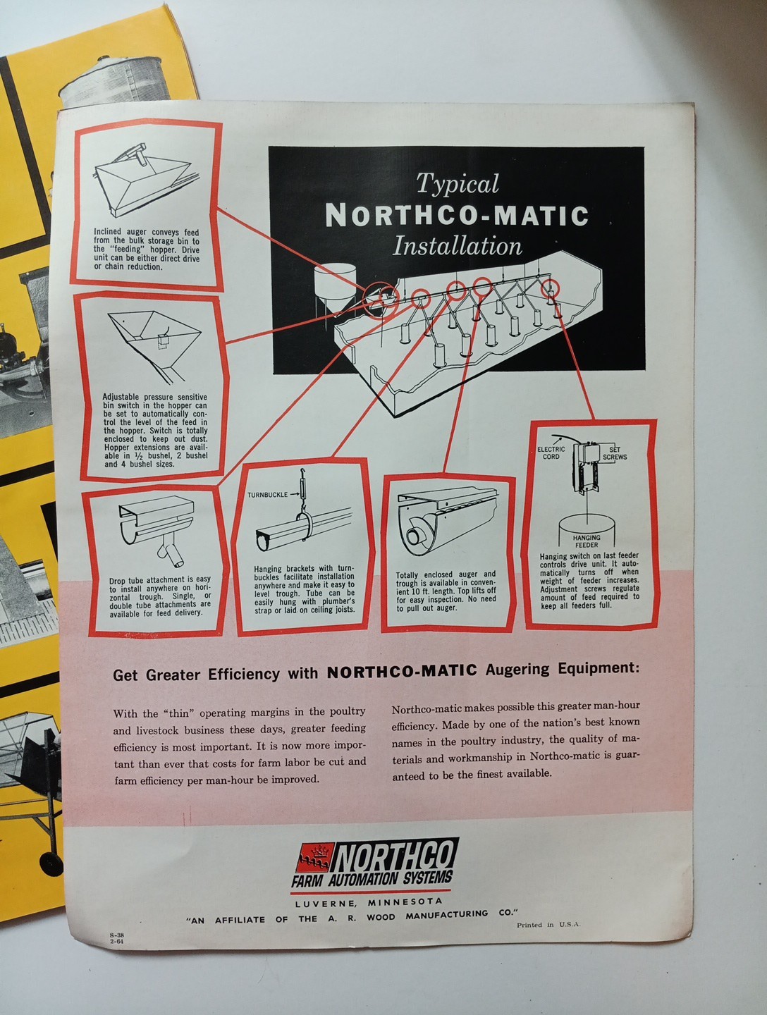 3 Farm Equipment Unico AFSCO Northco-matic Sales Advertising Flyer Brochures