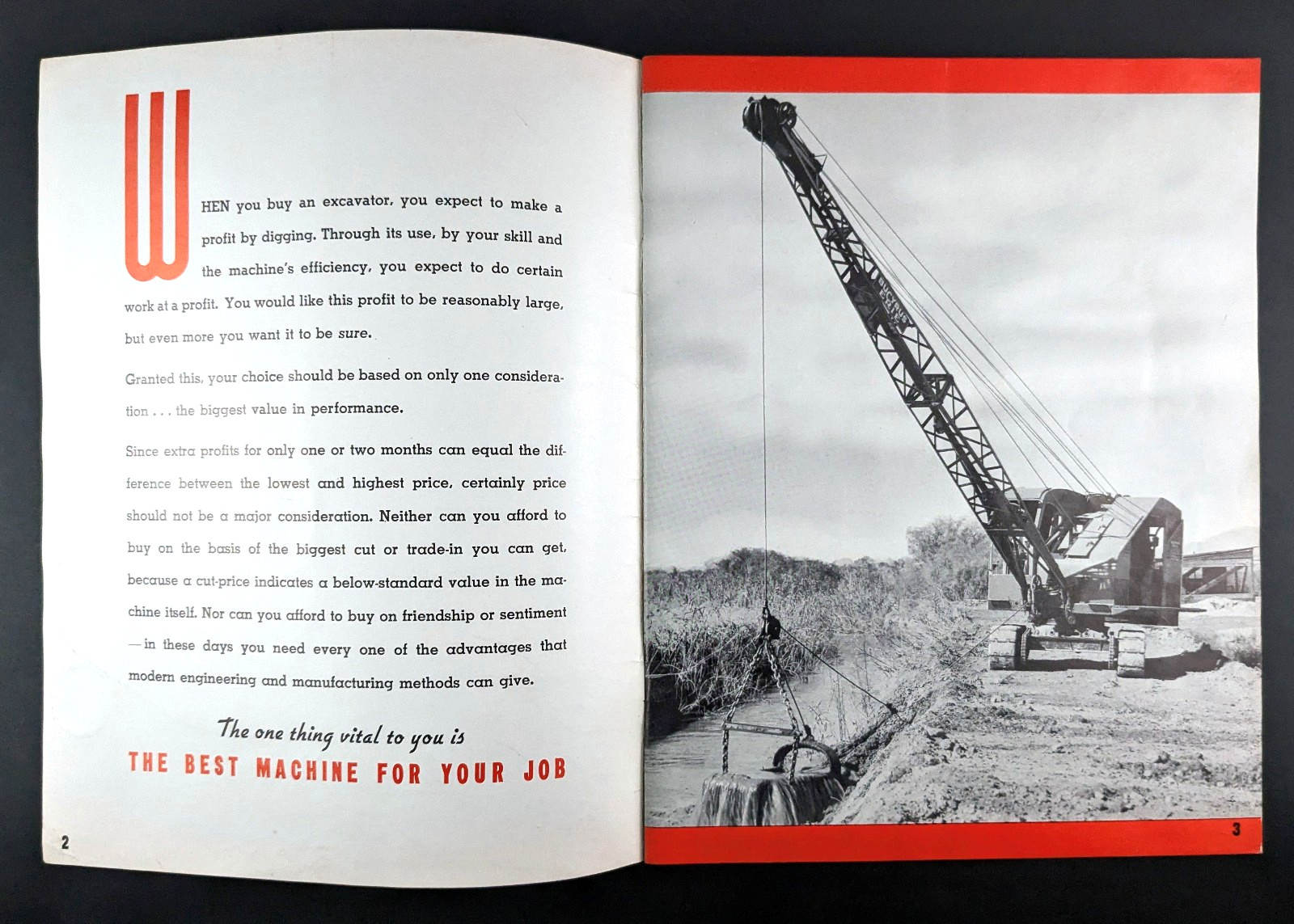 1955 Bucyrus Erie 15-B Brochure Bulletin Shovel Dragline Crane Dragshovel