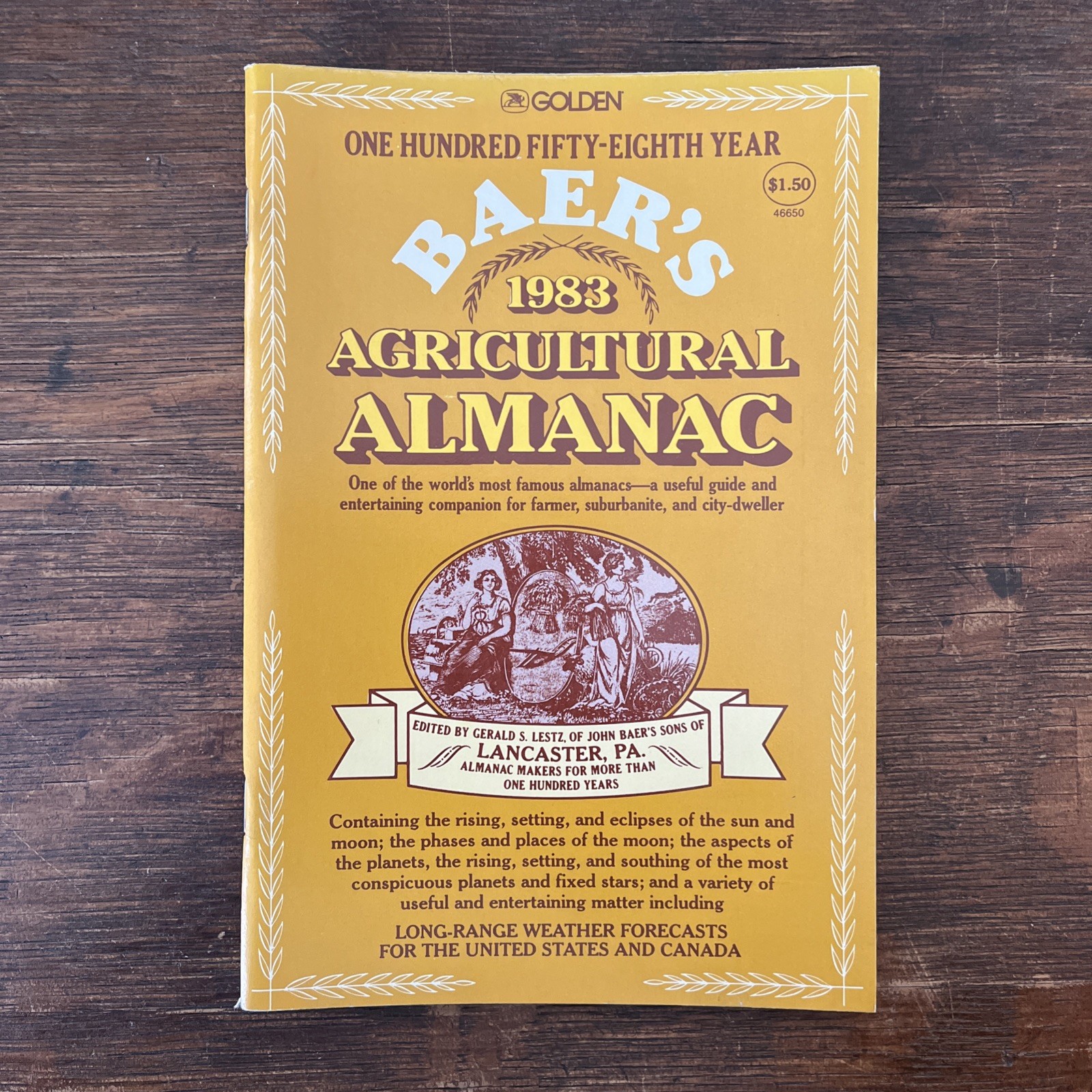 Baers 1983 Agricultural Almanac Long Range Weather Forecasts Farmer Guide City
