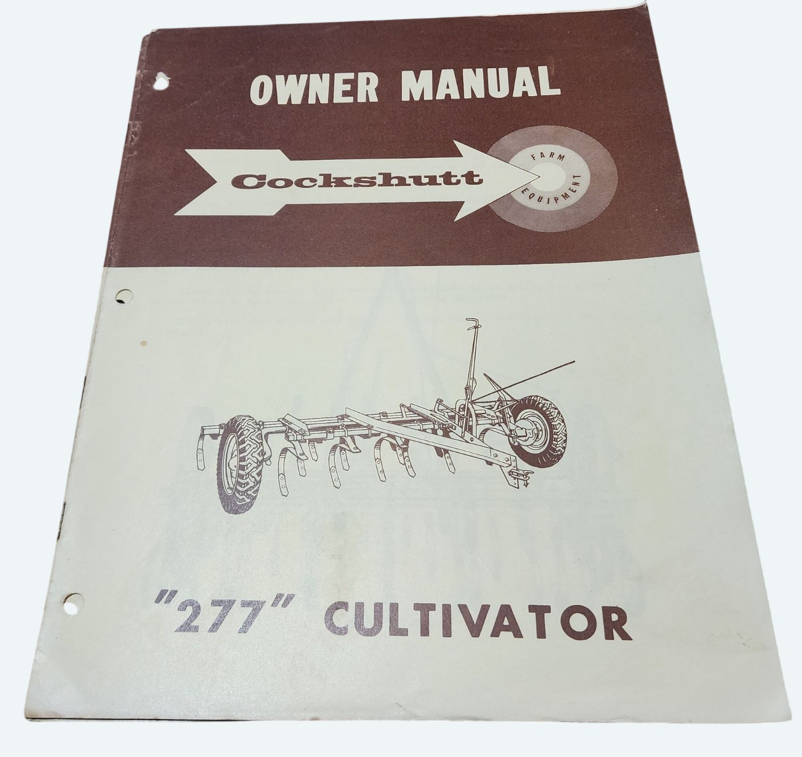 Cockshutt 277 Cultivator Owner Manual Farm Equipment Vintage 1959
