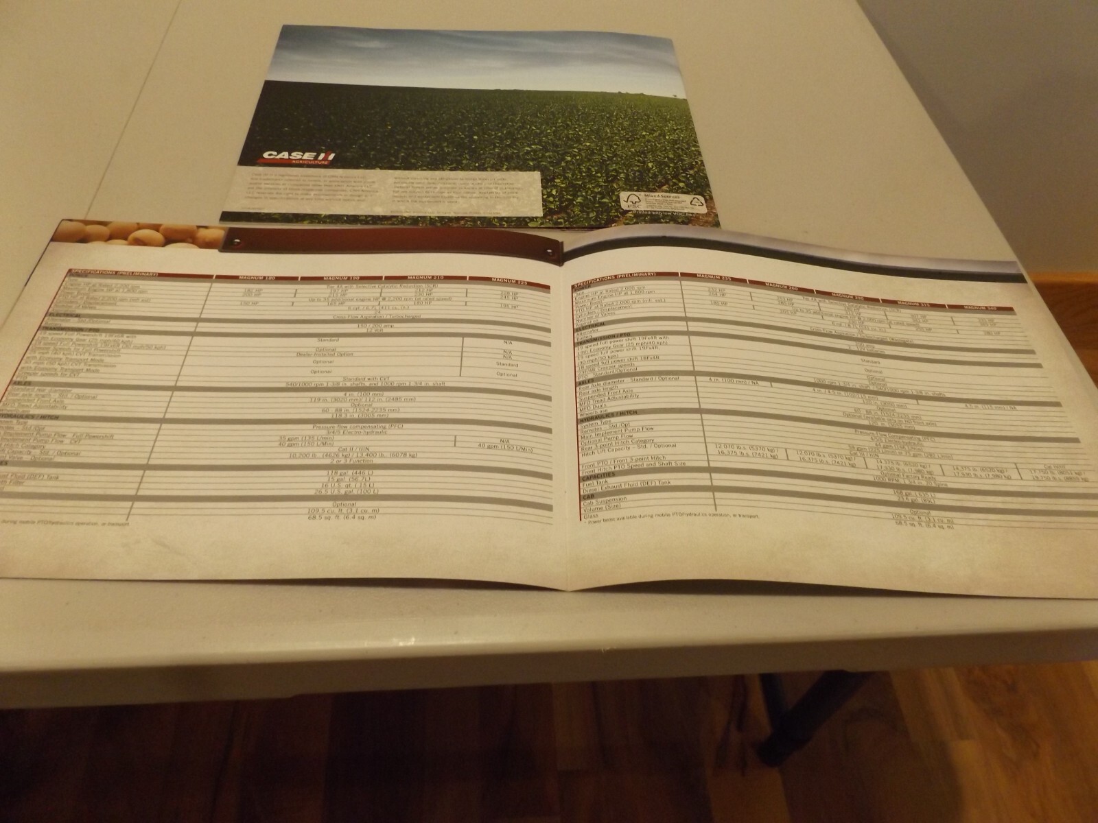 2-pc. CASE-IH MAGNUM SERIES TRACTORS, # CIH7301001 2010, CIH4261003 2010
