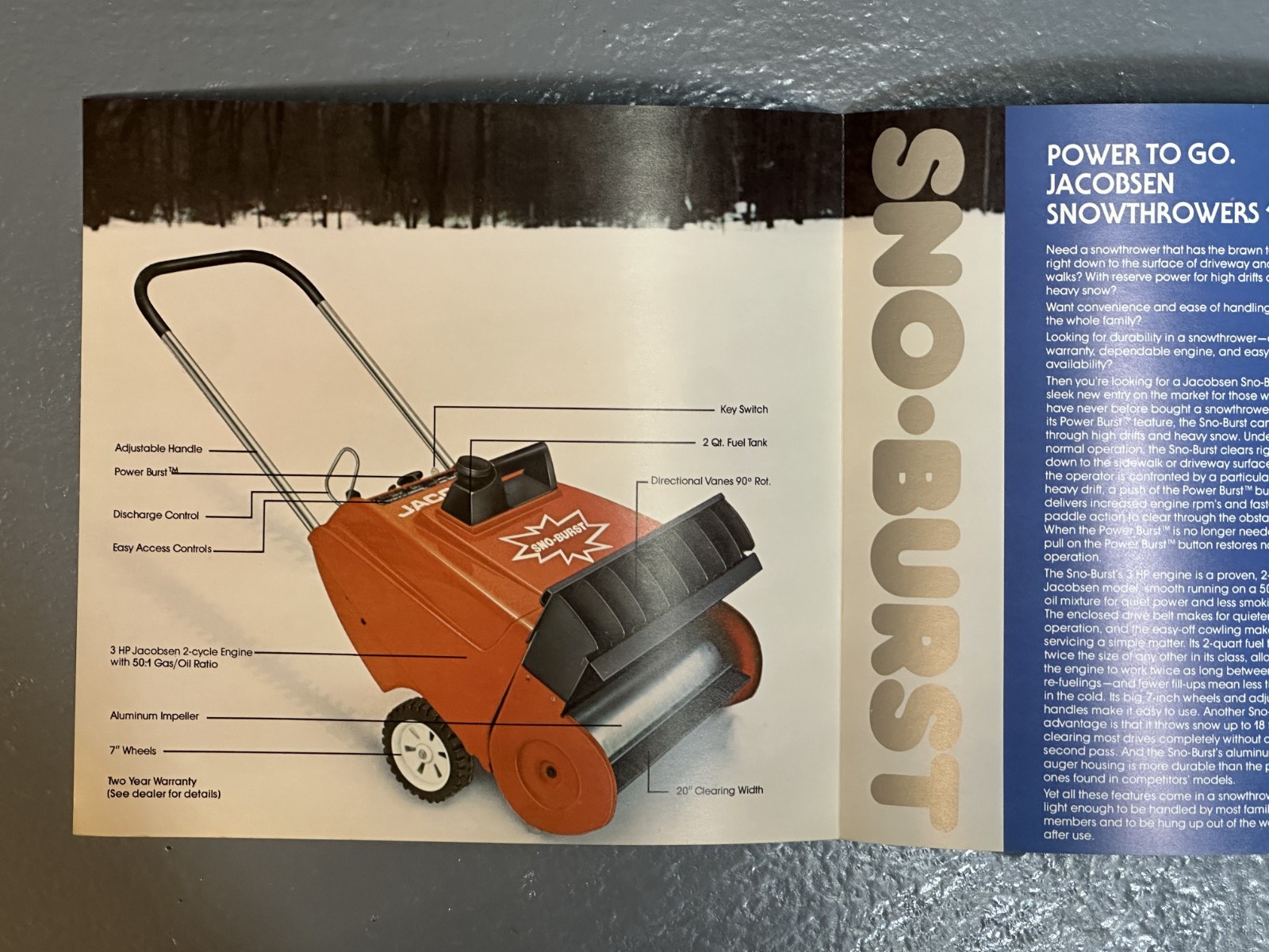 1978 JACOBSEN SNOW THROWERS Blowers PENGUINS Advertising Brochure