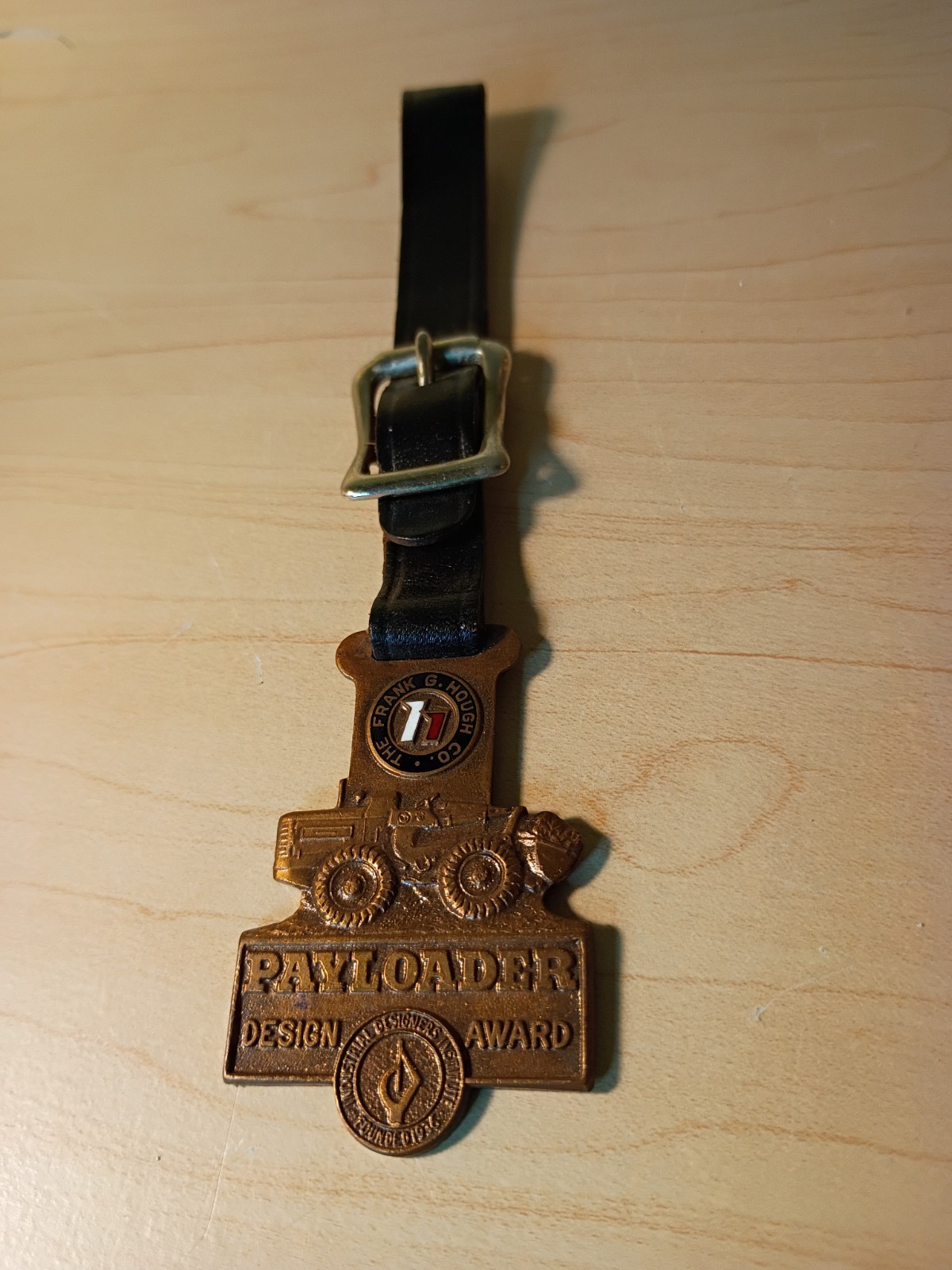 Payloader Design Award Key-Fob, Frank G Hough Co, Watch Fob, Key chain, Vintage