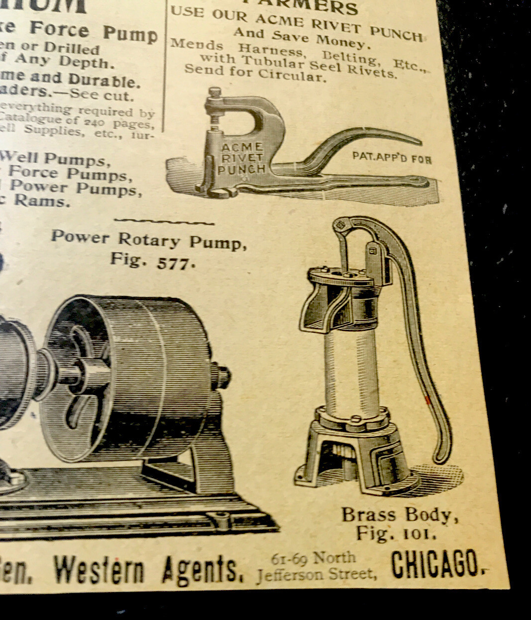 ORIGINAL 1897 Deming Pumps Farm Advertising – Salem – Ohio