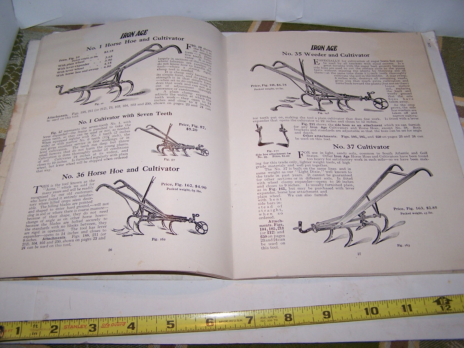IRON AGE 1910 Full Line Sales Catalog Cultivator Plow Planter Farm Garden NICE!