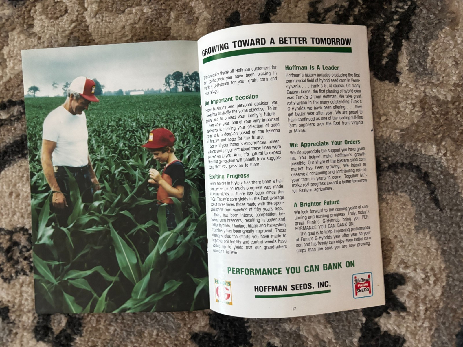 Hoffman Seed Book For 1986 Brochure DCPA26