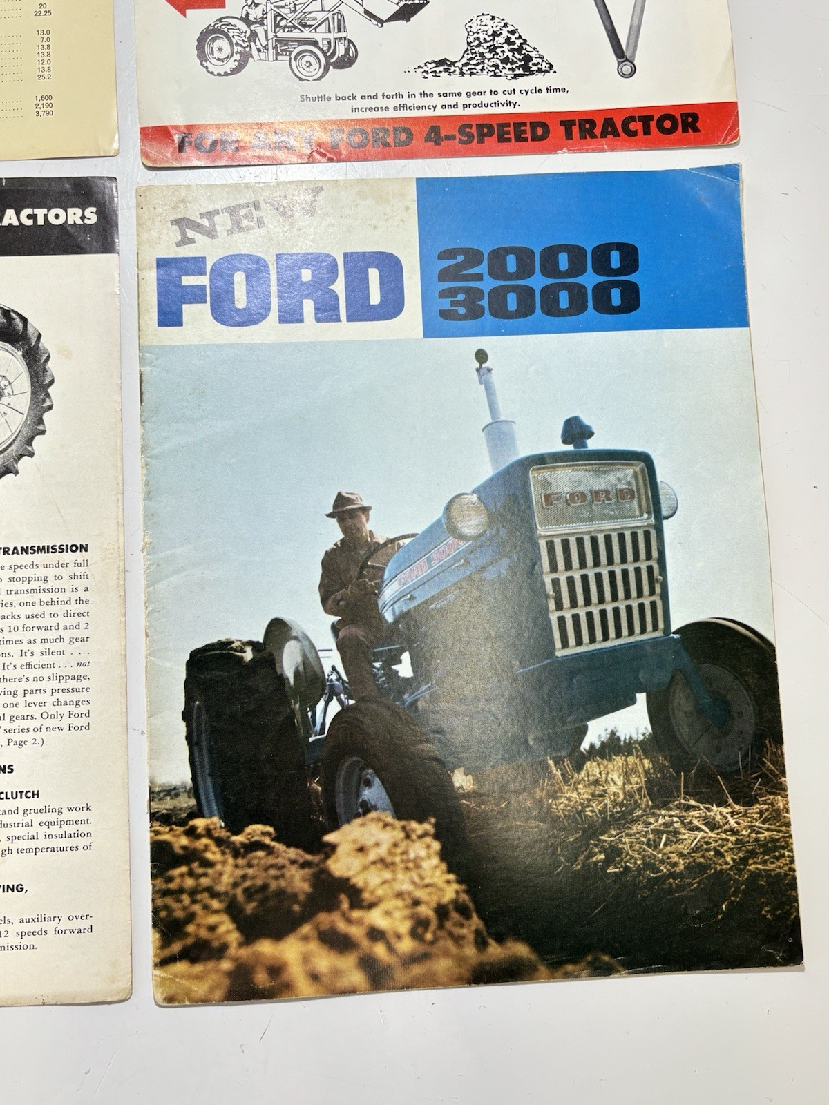 Group Of (6) 1960’s 1970’s Ford Tractor / Implement Dealer Brochures