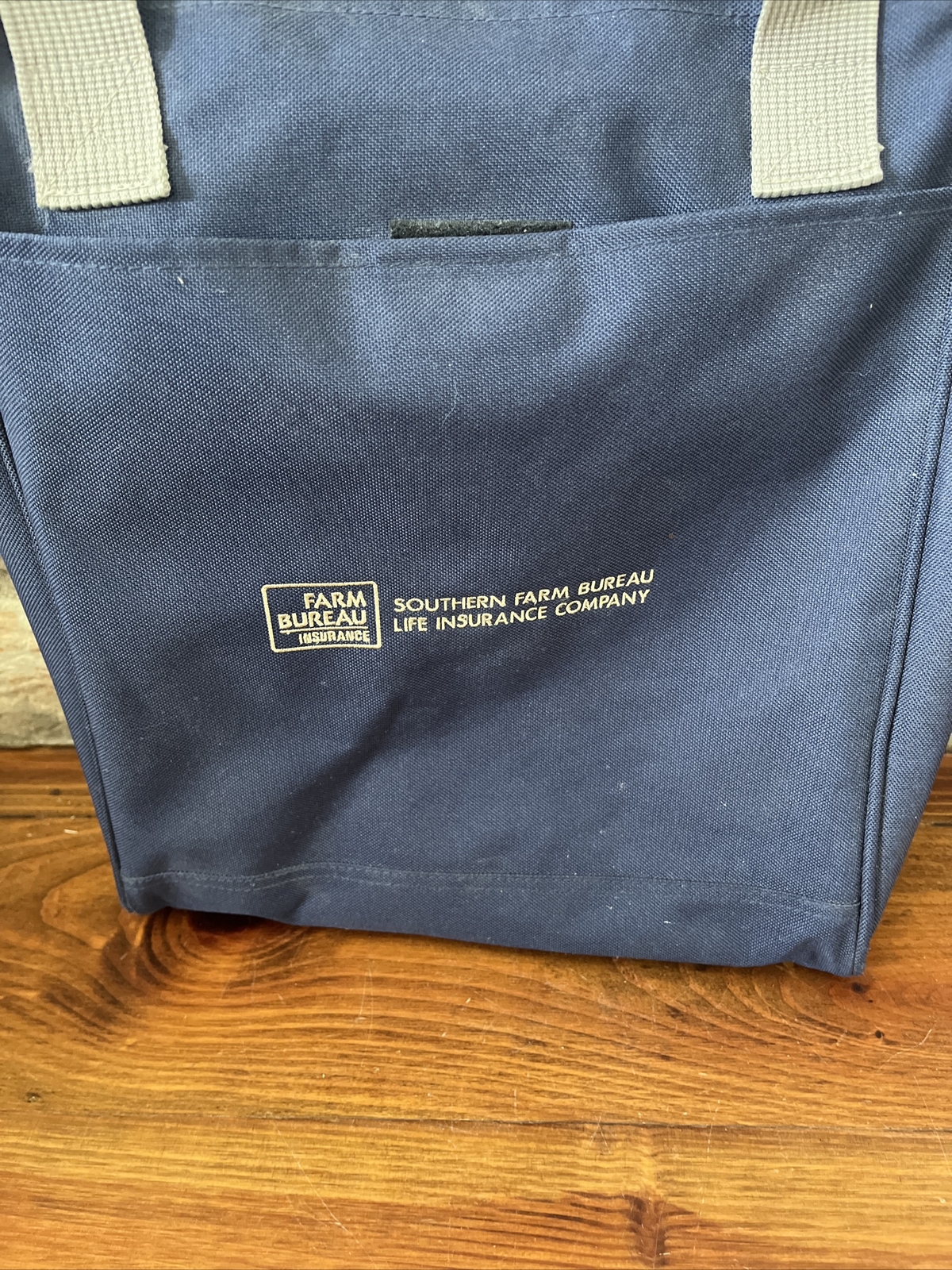 Southern Farm Bureau Life Insurance Company Canvas Tote Navy 15×11 1/2×3