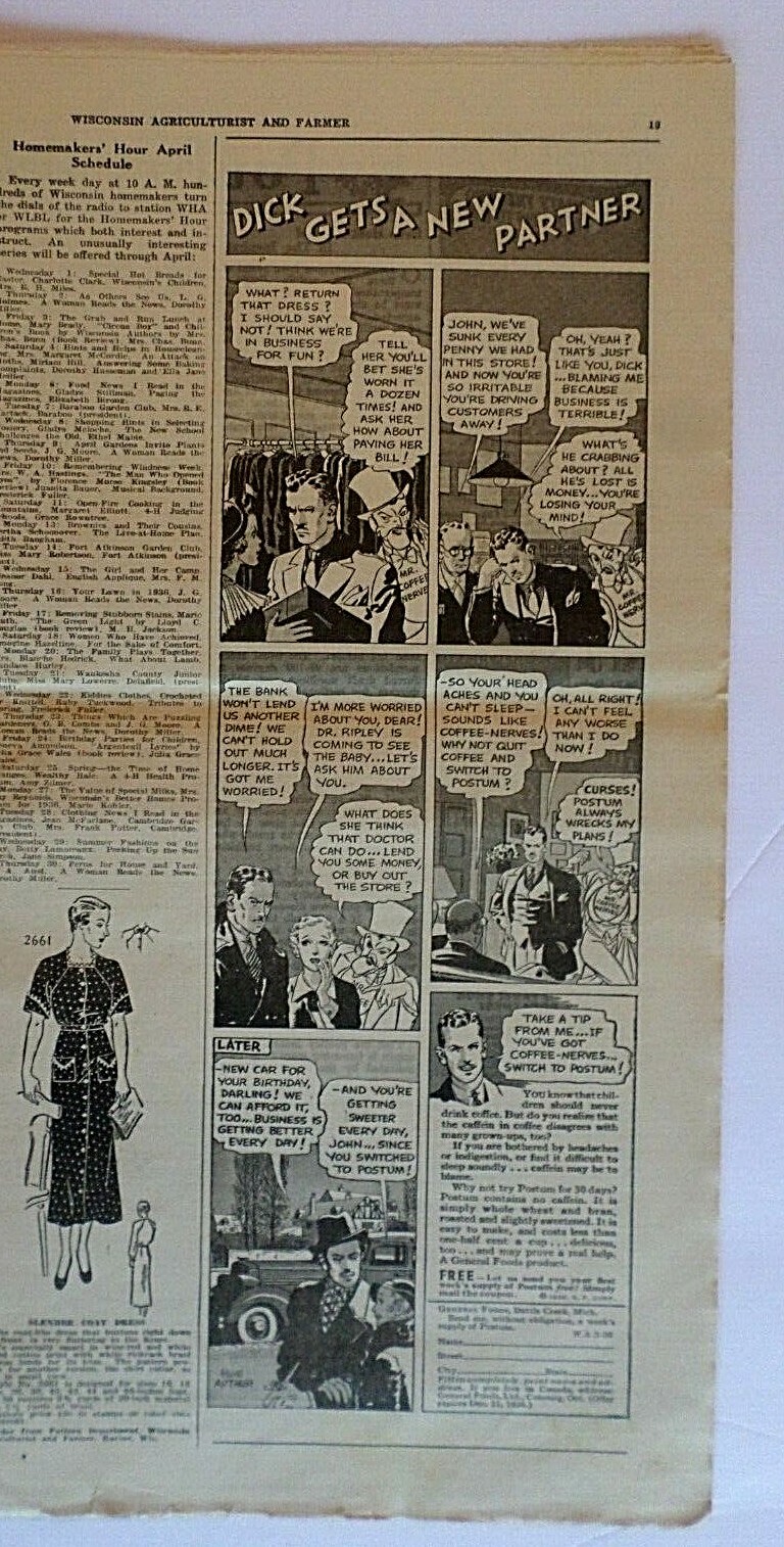 Vintage Wisconsin Agriculturist and Farmer March 28 & June 20, 1936 Issues