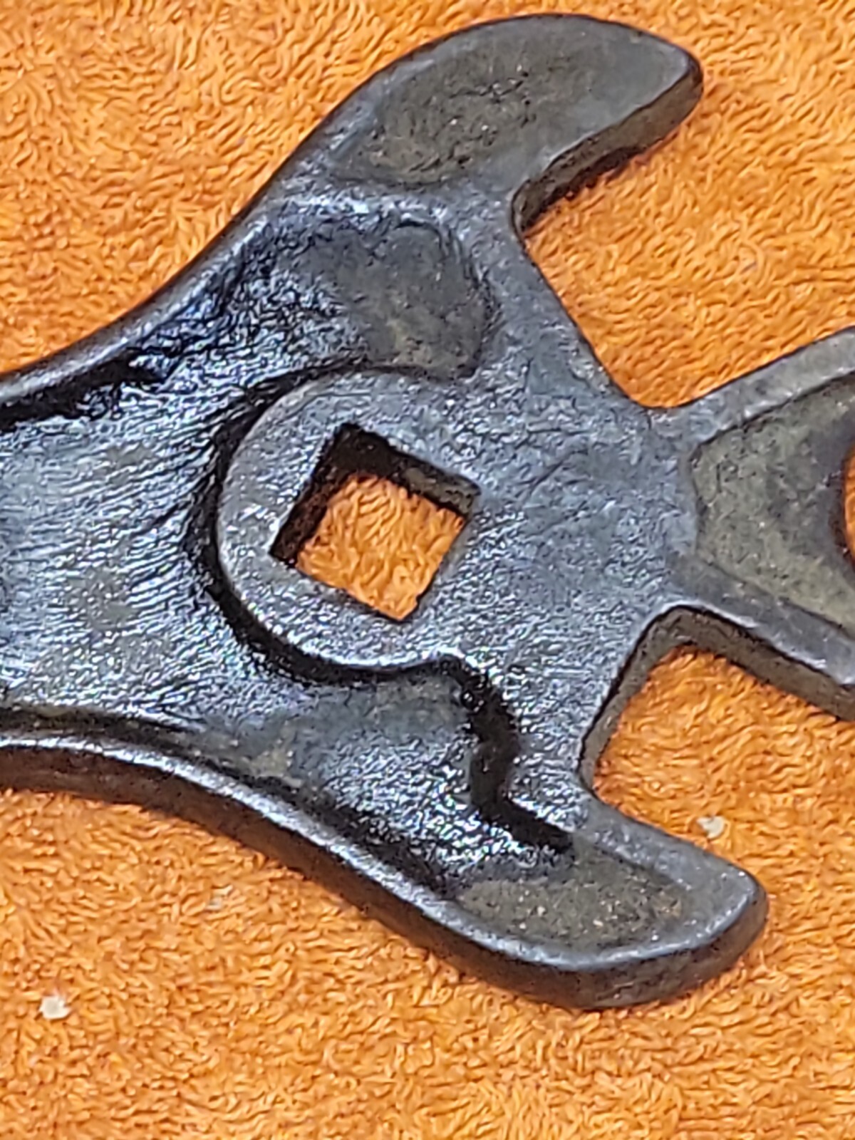 H•Vintage 14&Prime; La Crosse Plow Co. K29 Wrench- Back Side Ruler Marked – Nice