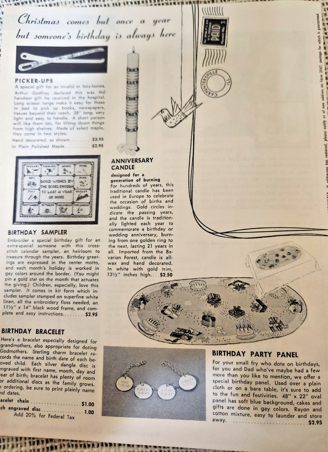 Ward Phillips & Susan Smith 1954 Mail Order Catalog, Carpentersville IL, 24 Page