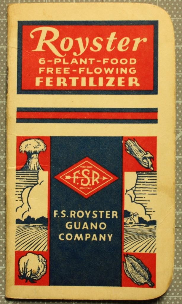 5Different Ag Related Pocket Note Books Funks Royster AM FenceBanner Baugh tra29