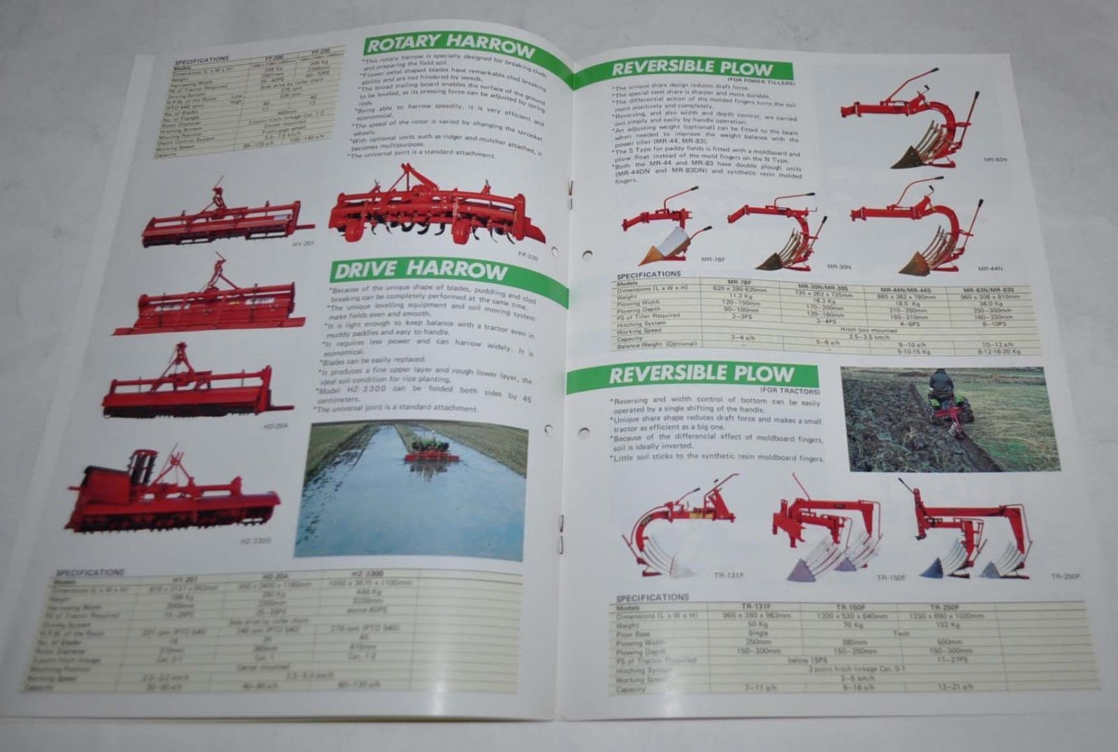 Niplo Matsuyama Plow Agriculture Japanese Brochure Prospekt