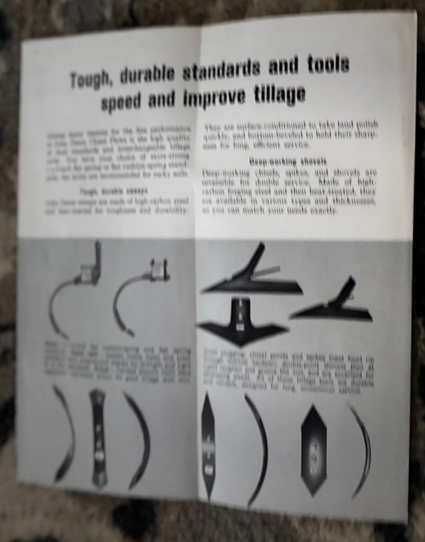 John Deere Chisel Plow for 1964 Brochure DCPA26