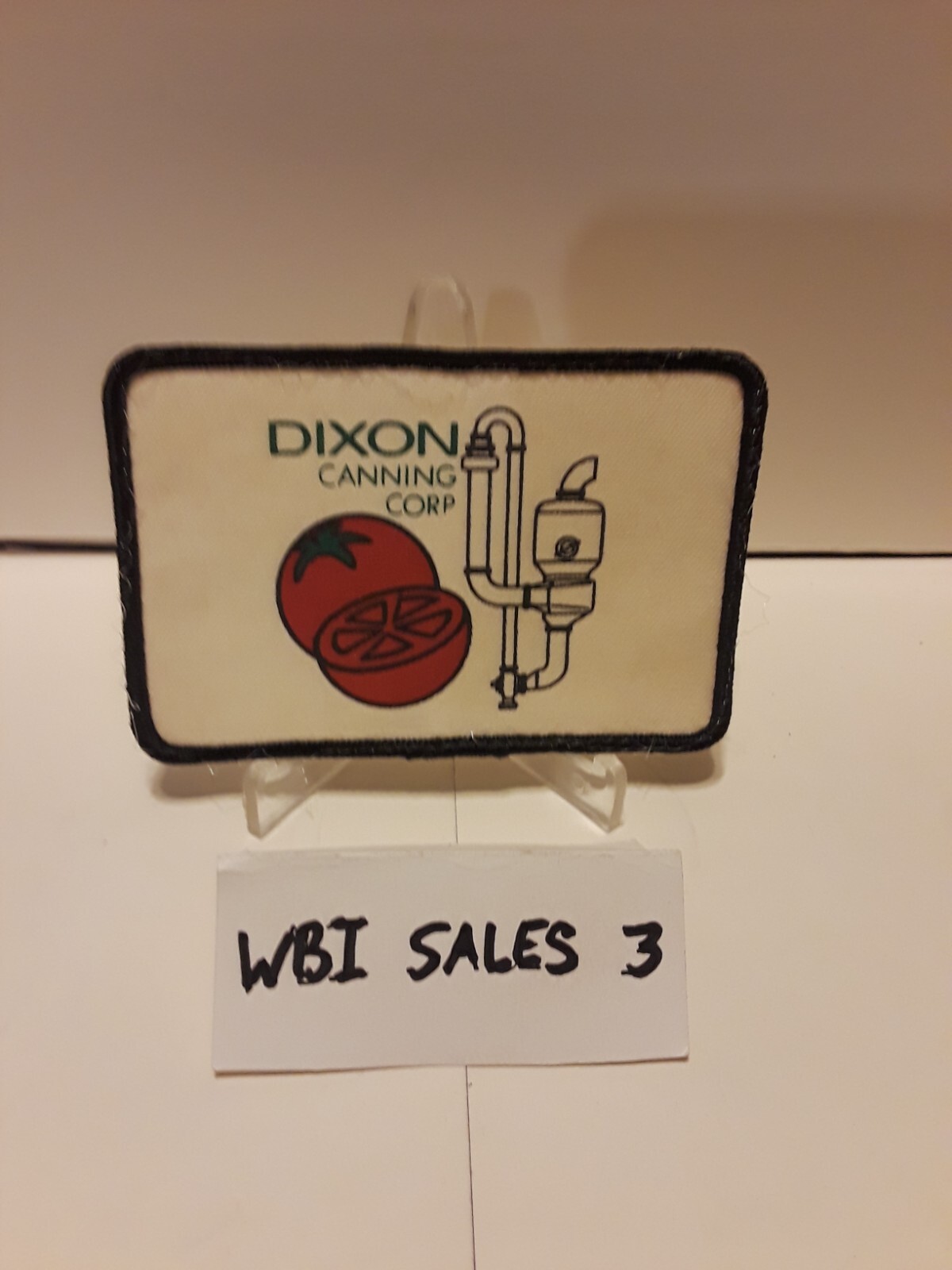 Vintage Dixon Canning Corp Iron/Sew on Patch 4 x 2 1/2
