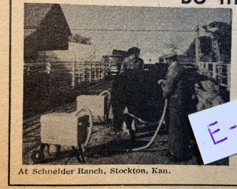 1966 Print Ad. Dairy-Vac. Electric Cleaner. Osseo, Wis. Glen Ammann. Wilmont, SD
