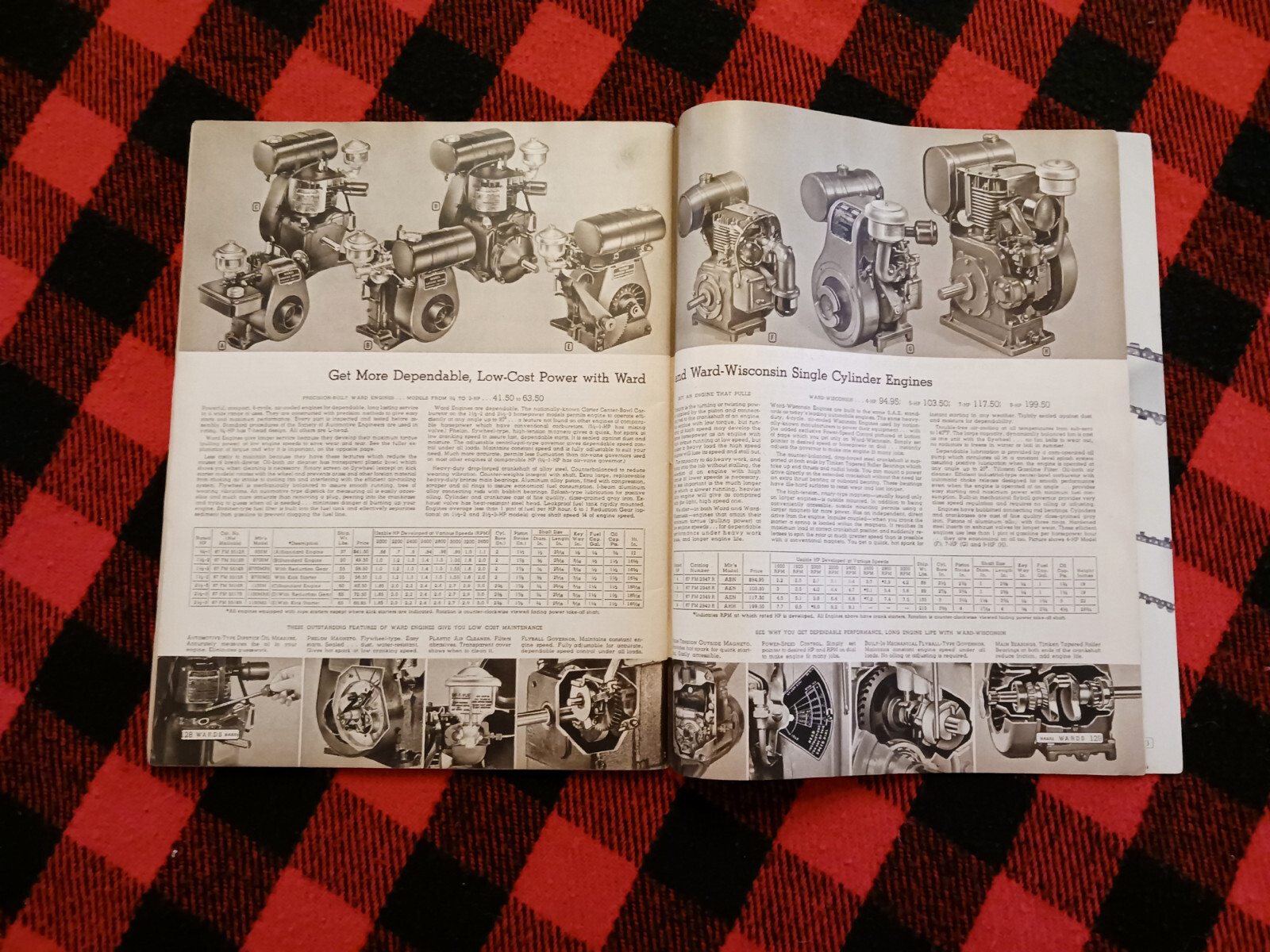 1951 Montgomery Ward Farm Catalog Wards Hoe Plow Trac Garden Tractor