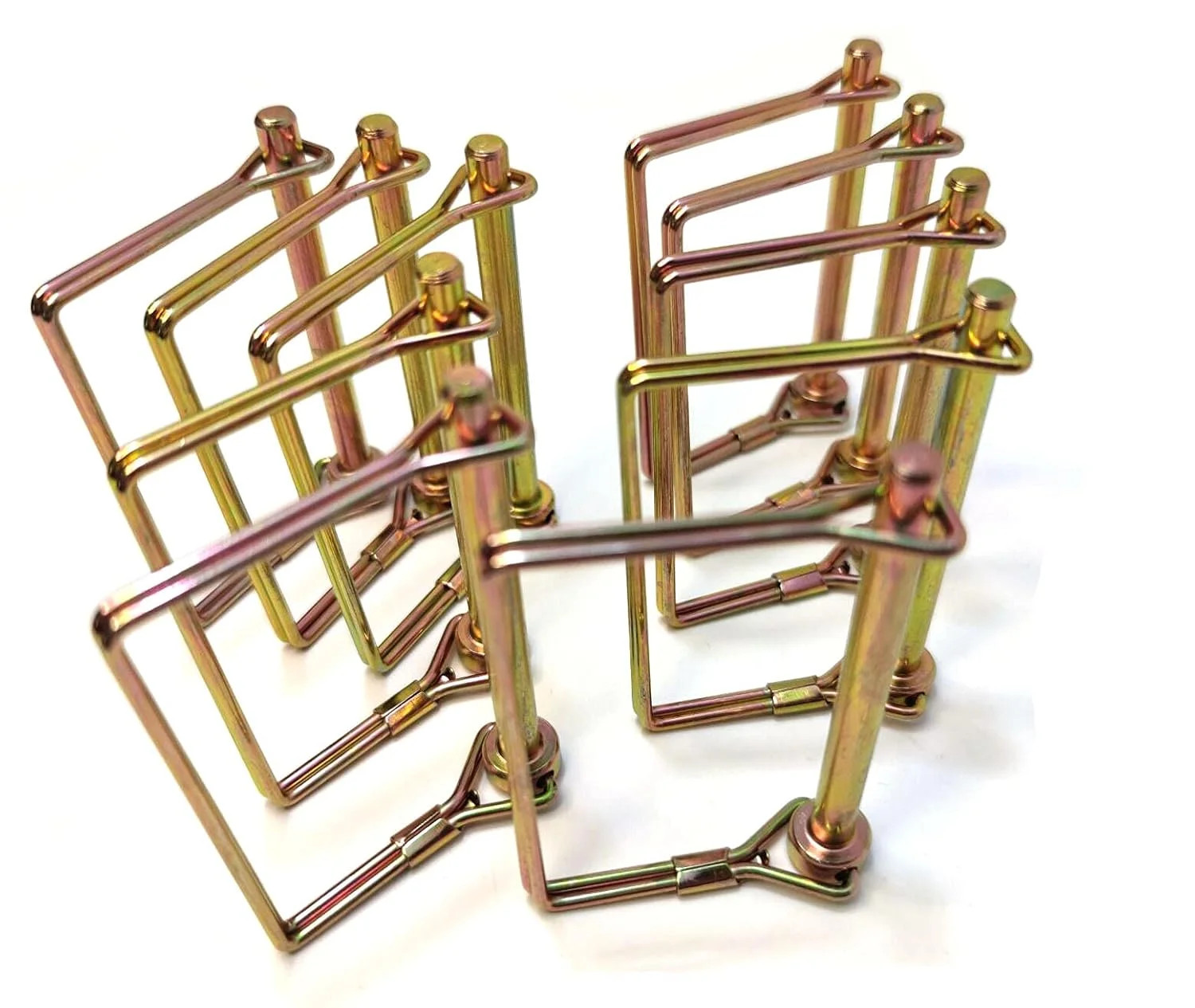Wire Lock Pin, Trailer Coupler Pin,Hitch pin,1/4 Inch, 10 Pieces, Square, Gold