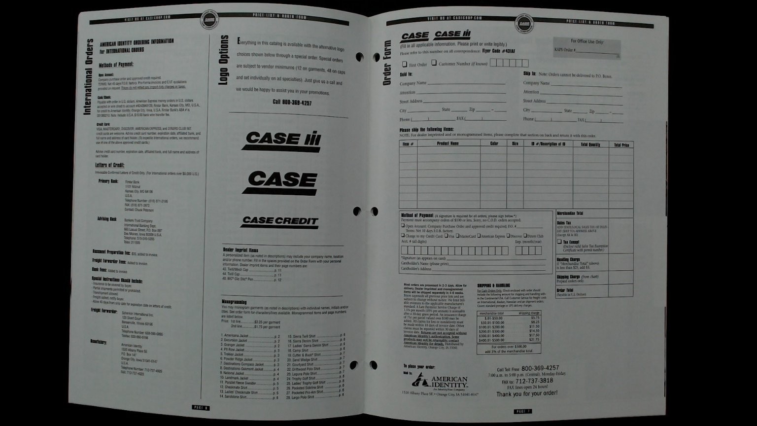 Case IH Agricultural Brochure 3-Hole Punched 8.5×11 Vintage Promo