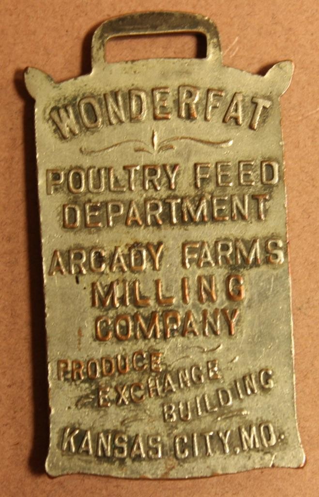 Wonderfat Poultry Feed Die Cut Watch Fob Tra9-13