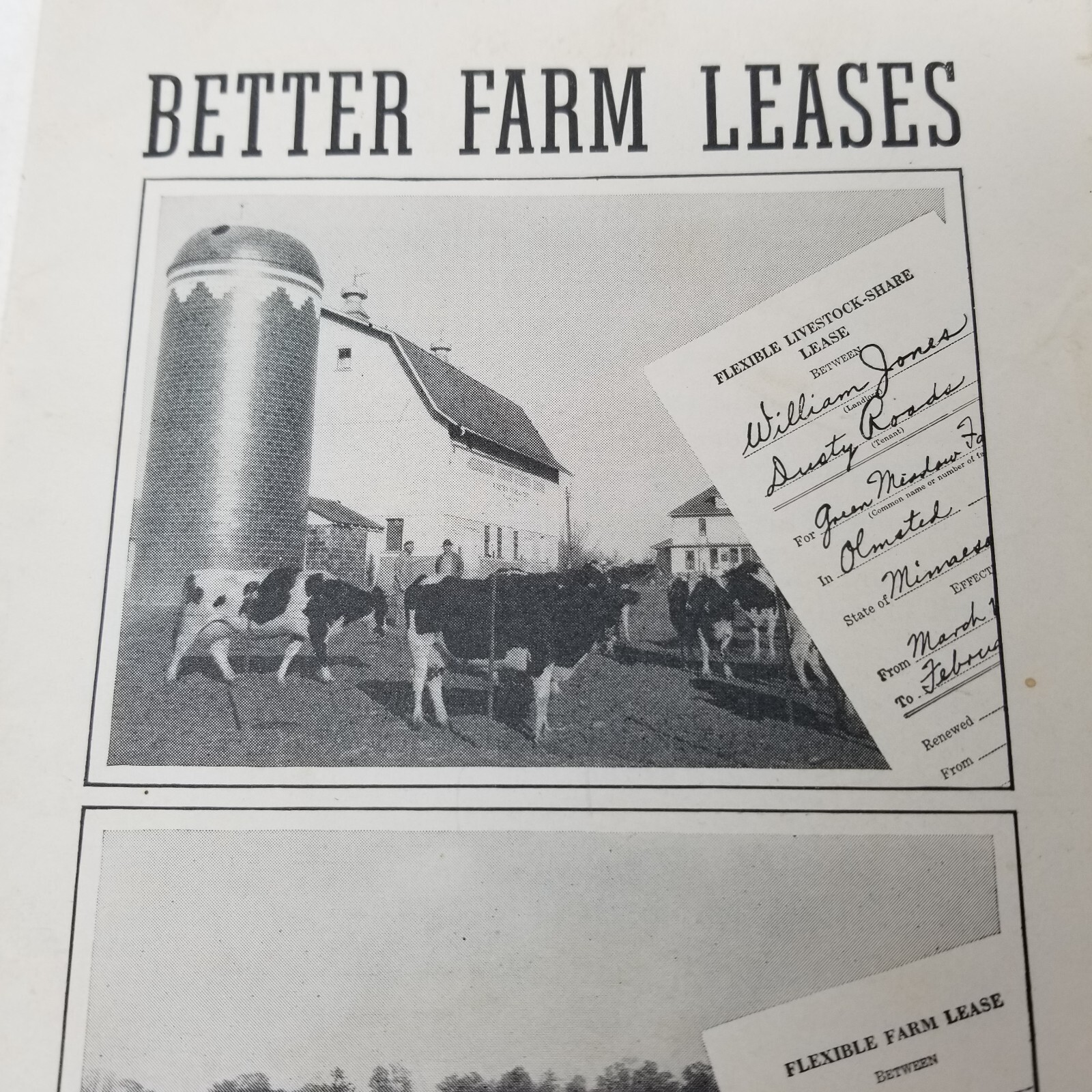 Better Farm Leases 1946 Farmers&rsquo; Bulletin Booklet 1969 USDA Guide Checklists