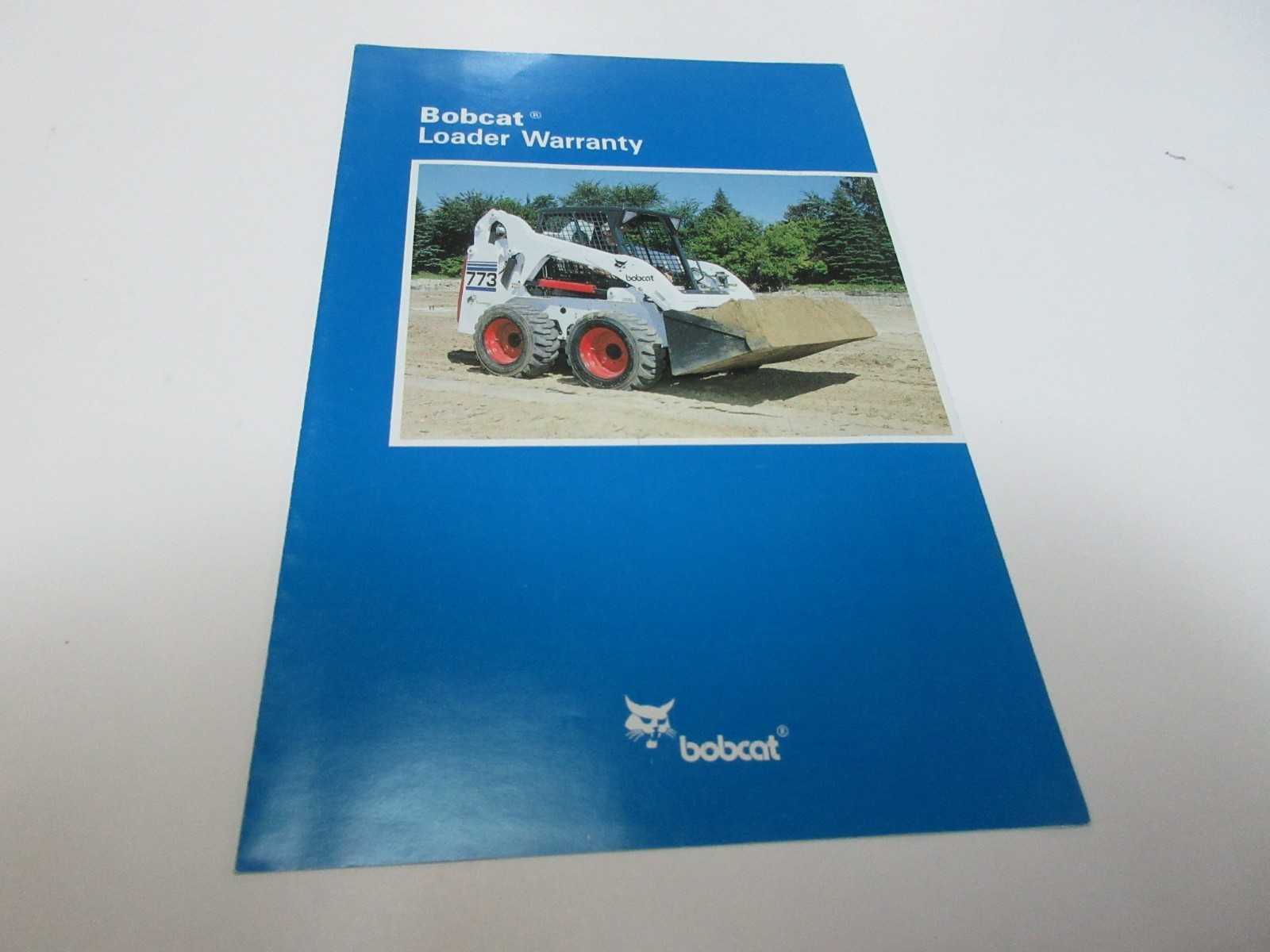 Bobcat Loader Warranty Brochure 4 Page