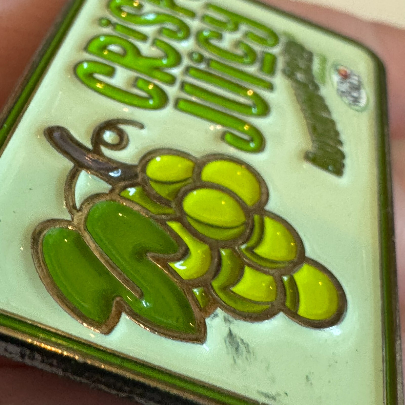 AutumnCrisp Brand Grapes Sun World Crisp & Juicy Enamel Lapel Pin