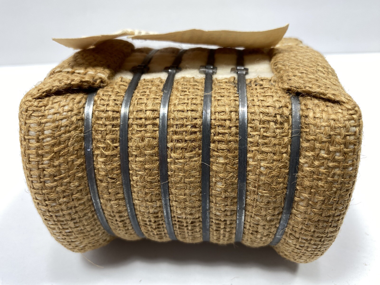 Vintage Cotton Bale Advertising Souvenir Mini Miniature Tag C & L Mini Bales