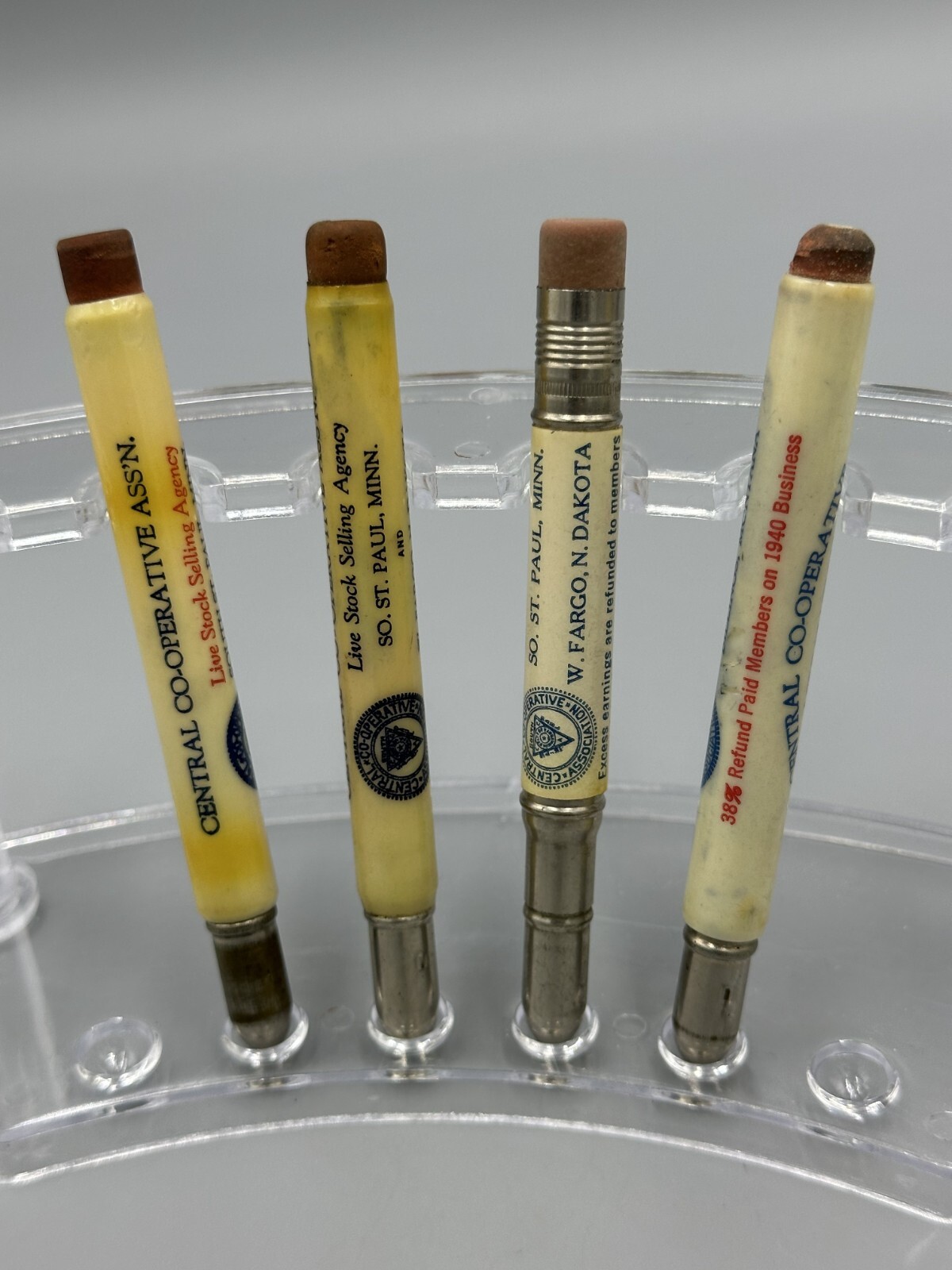 Vintage LIVE STOCK Selling BULLET PENCIL Farm Advertising ST PAUL Fargo BILLINGS