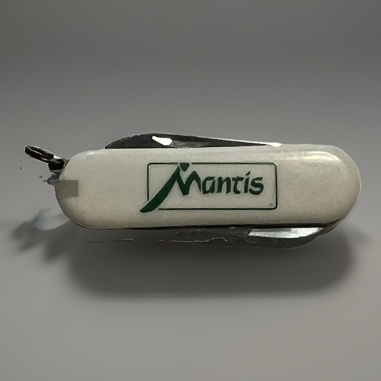 Mantis Tiller Advertising Keychain Mini Pocket Knife Blade File Scissors Tool