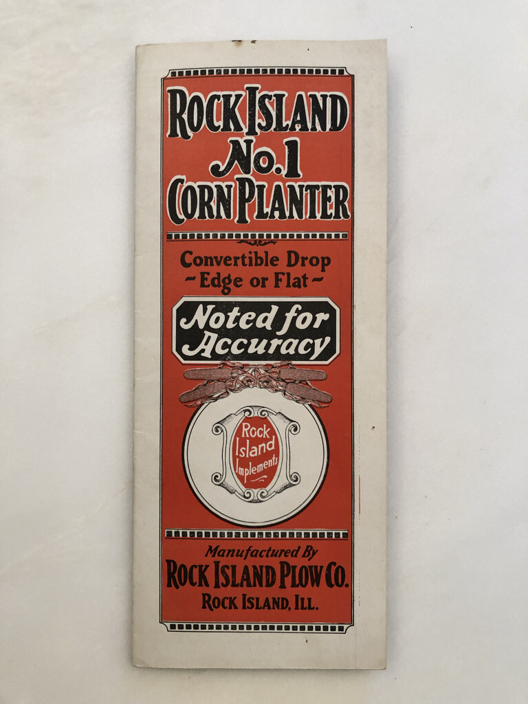 1926 ROCK ISLAND No. 1 CORN PLANTER Plow Co FARM Advertising Antique Brochure