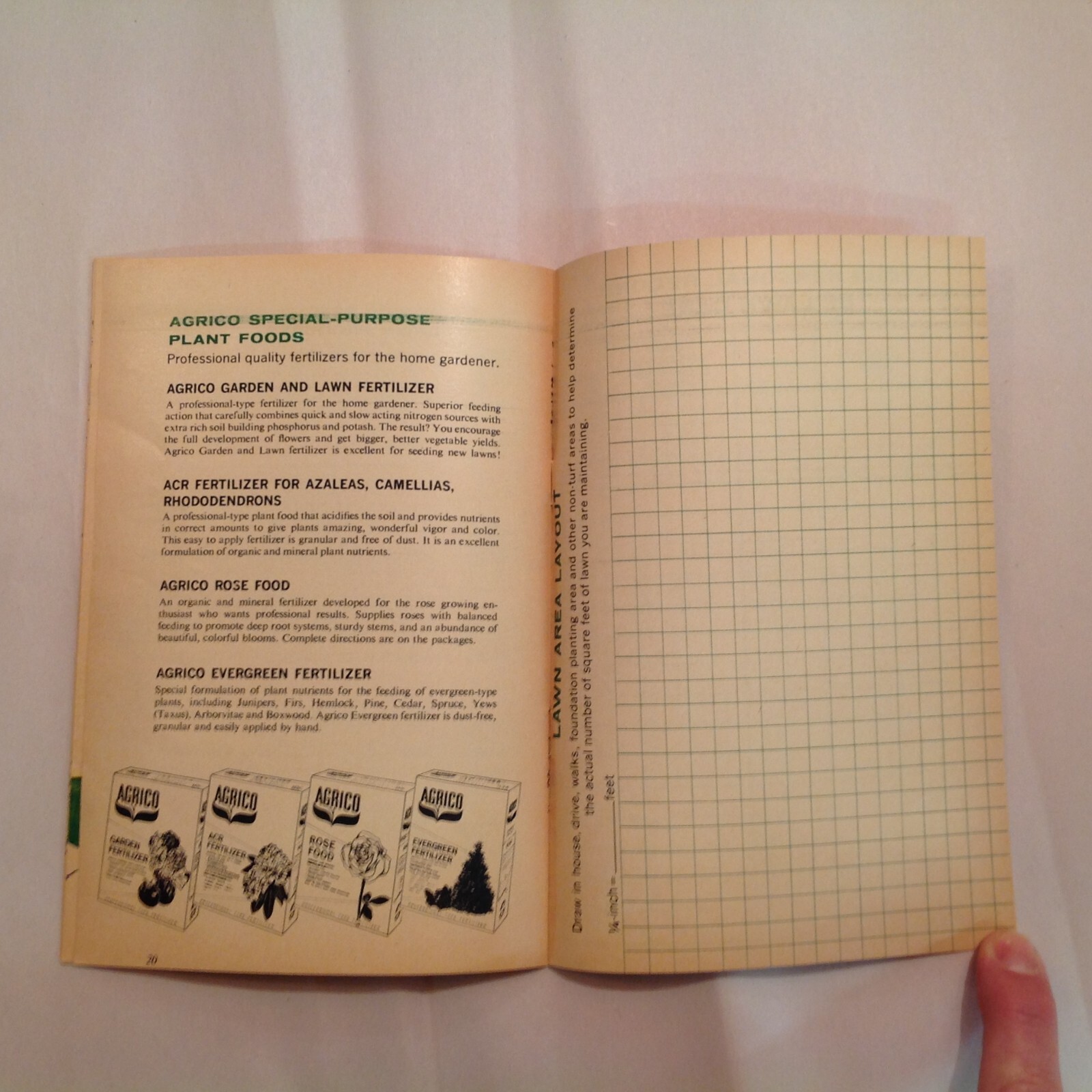 Vtg American Agricultural Chemical Co Agrico Booklet Your Lawn Care Guide Grow