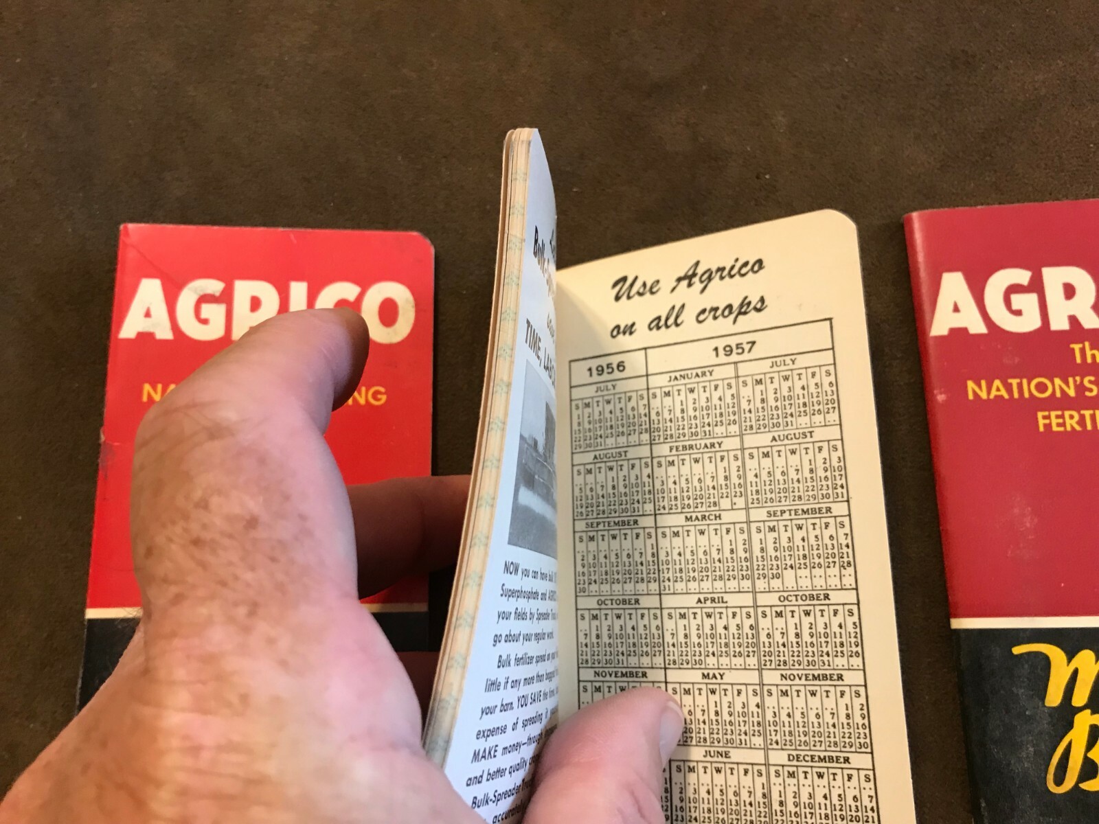 Agrico Advertising FArmers Reference Notebooks Circa 1950-1958 lot of 7