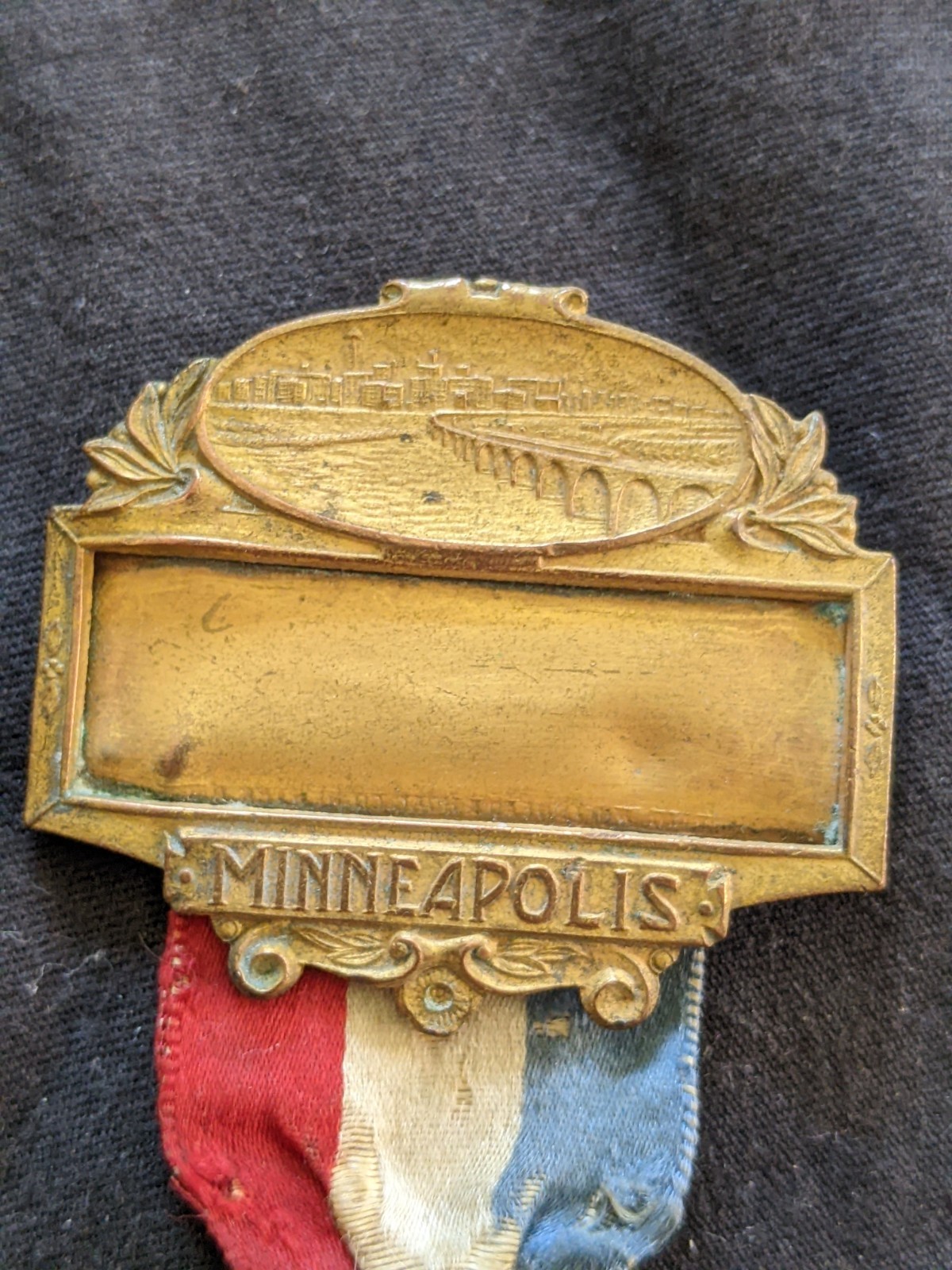 1920 antique Grain dealers Association convention Minneapolis ribbon and medalJA