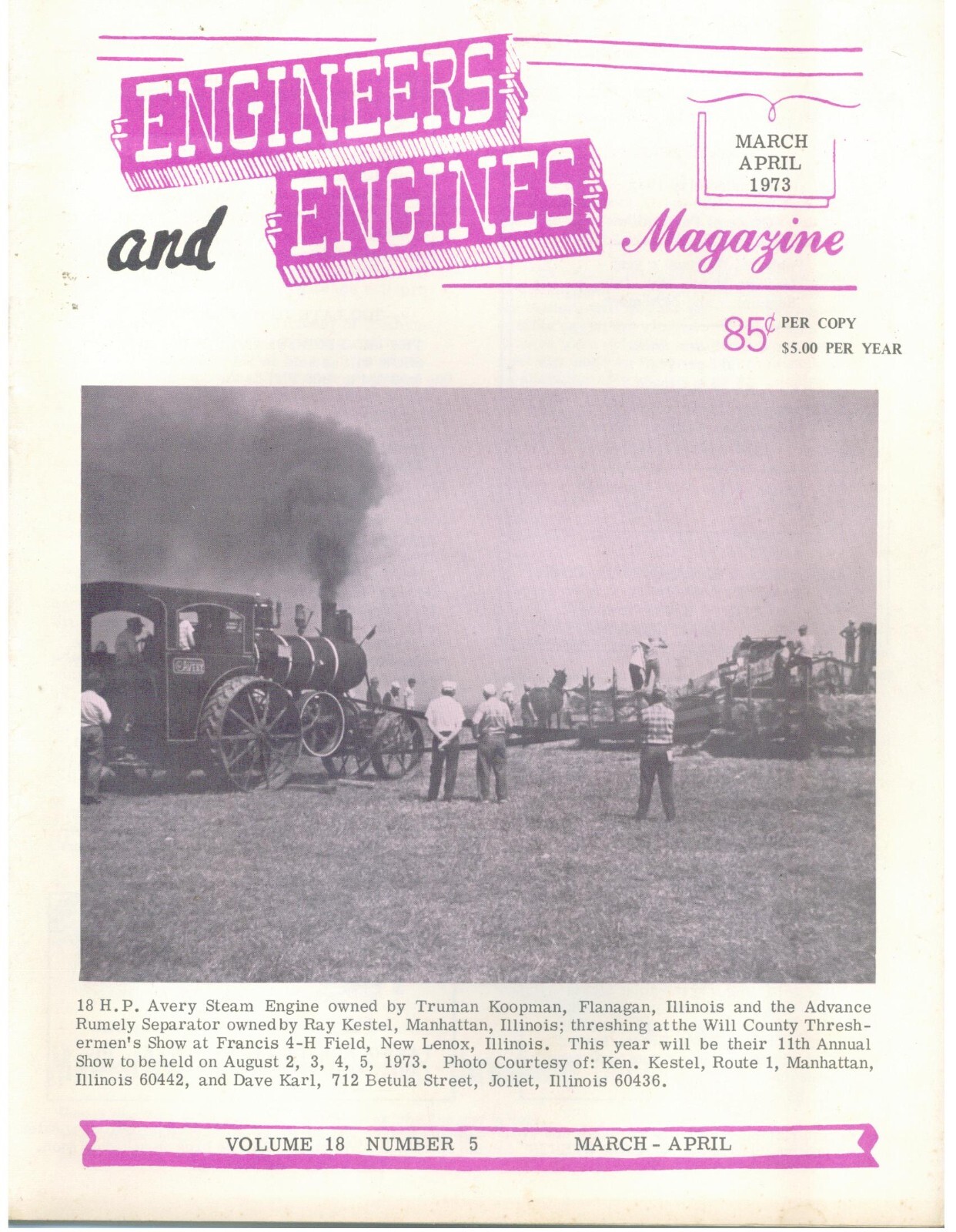 Eagle All Purpose Tractor Specs 13-25 16-30 20-40, Will County Threshermen’s Ass