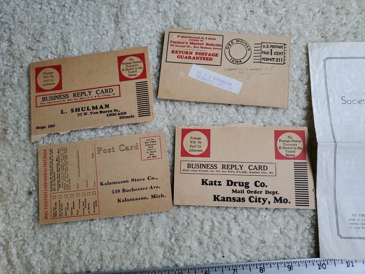 Vintage 1930s Dairy Cattle Congress Waterloo Iowa Books Ephemera Letterhead