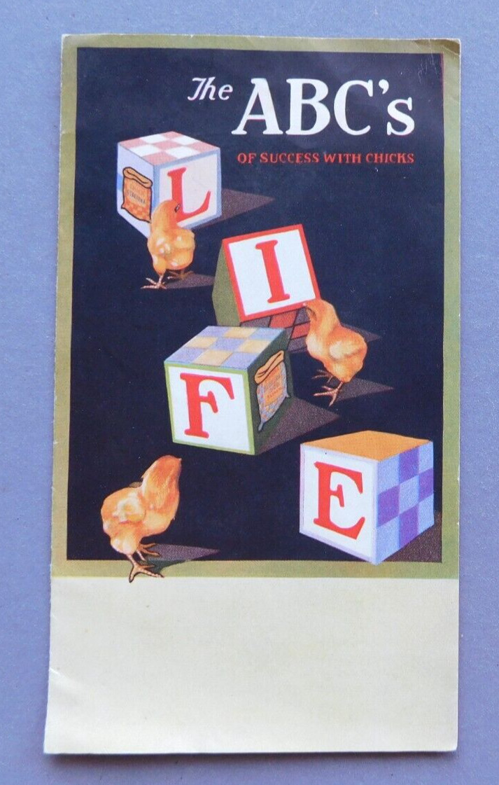 The ABC&rsquo;s of Success with Chicks – 1928 Ralston Purina Chick Startena brochure