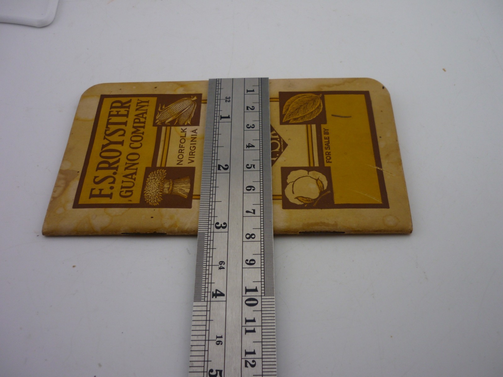1932 F.S. Royster Guano Co Pocket Calendar Memorandum Book Norfolk VA Farm Adv